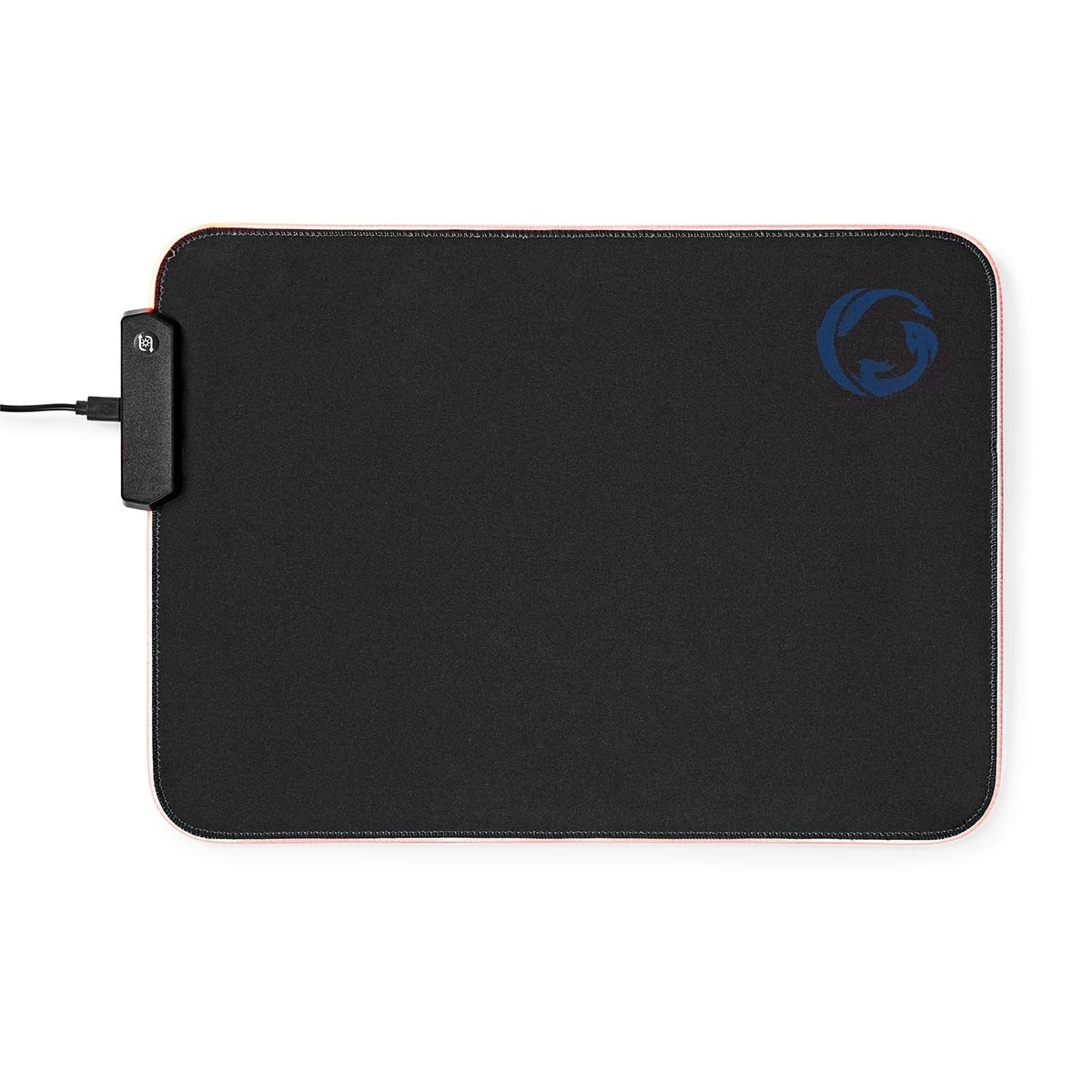 Mousepad da gioco | Gomma / Microfibra | Nero