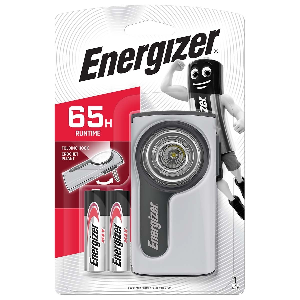 Linterna LED 28 lm Plata