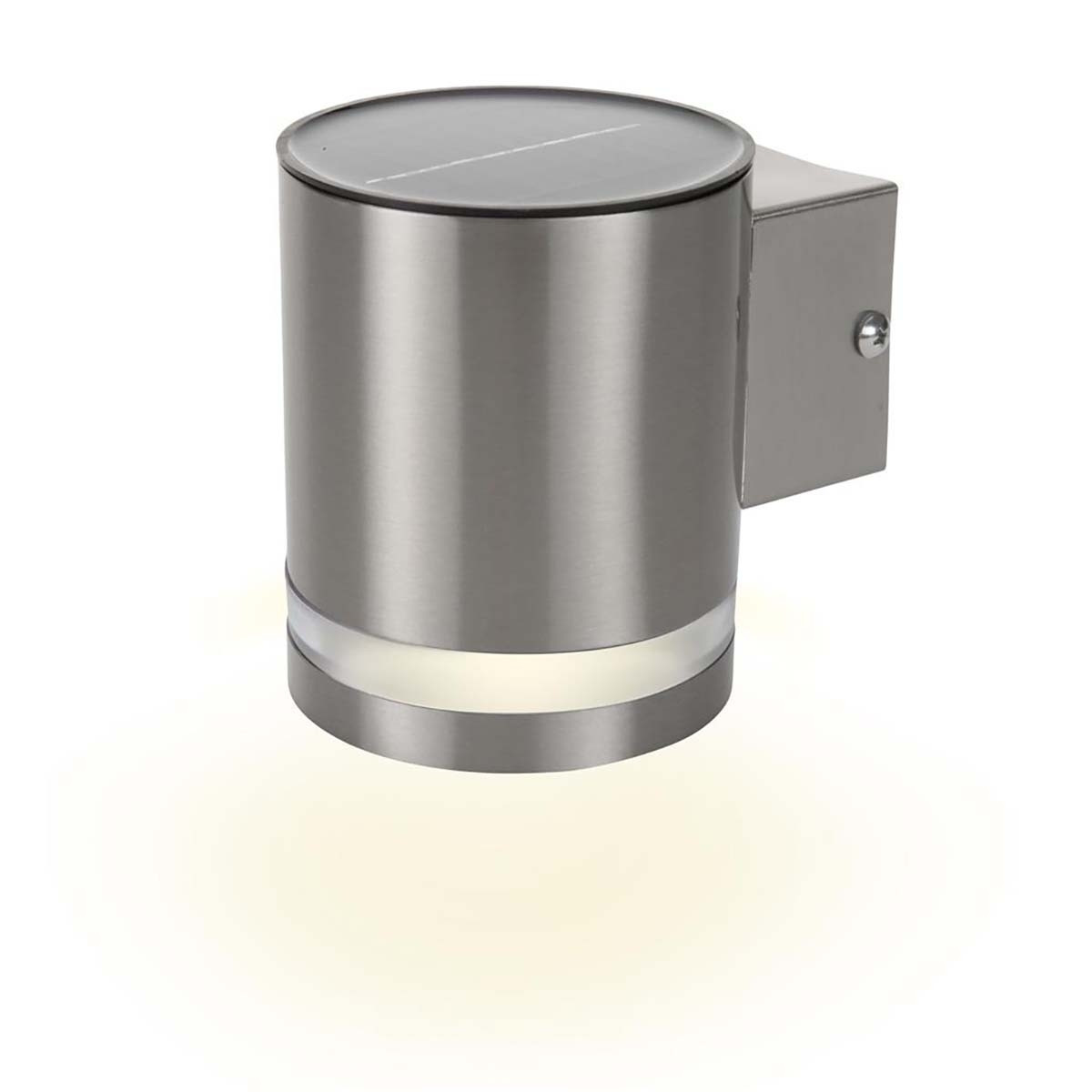 Aplique Solar LEDs Plata