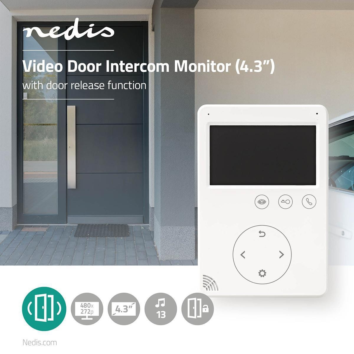 Video intercom | Maximum resolution: 480x272 | 2 way communication ...