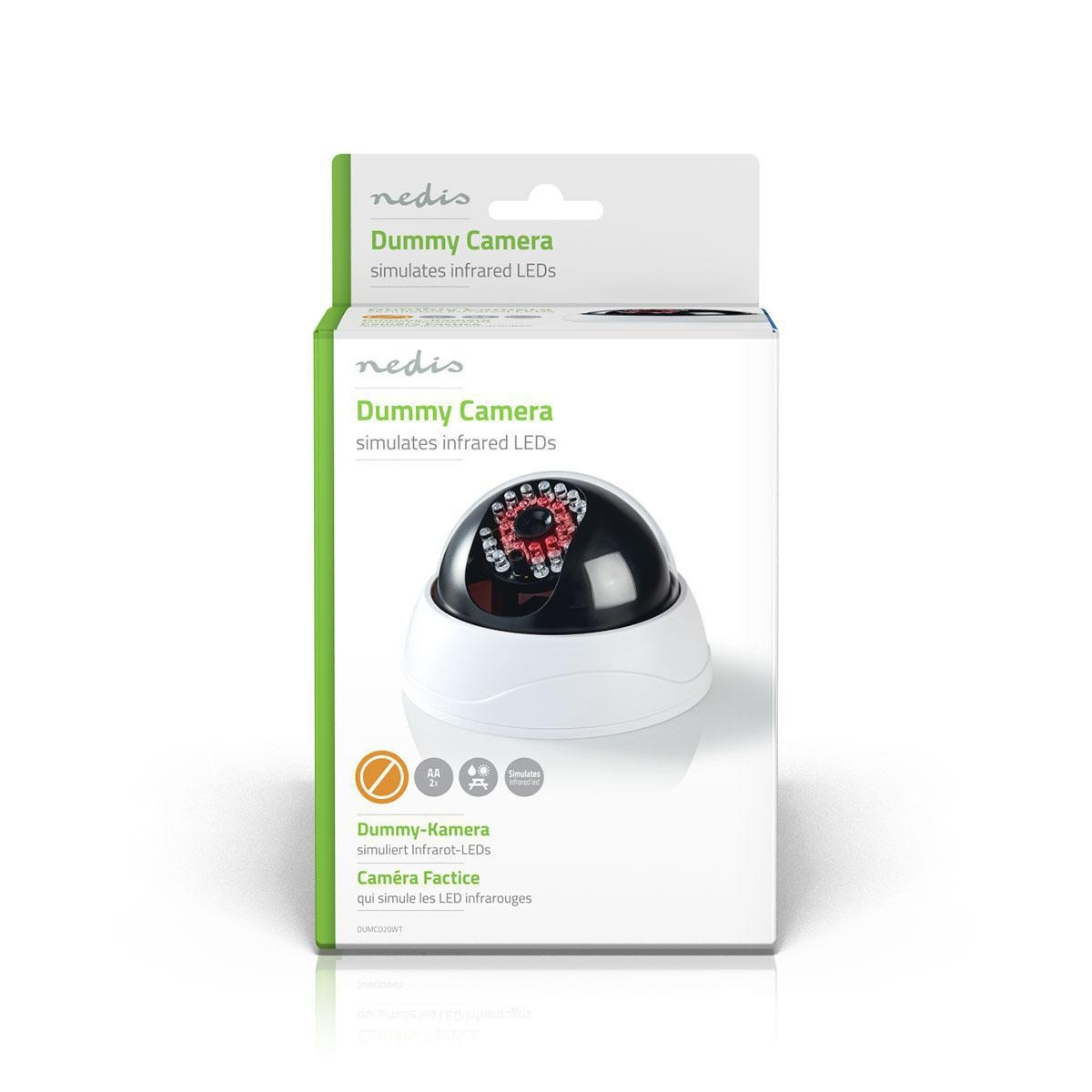 Dummy Security Camera | Dome | Battery powered | Indoor | White