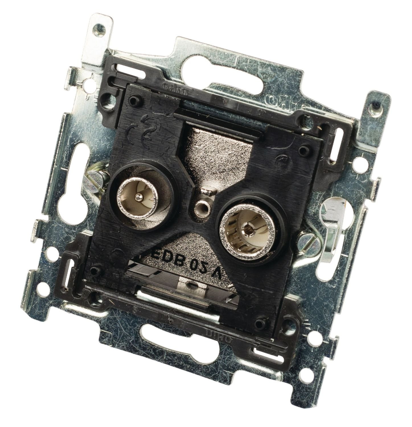 Antenna Wall Box Bypass 1,5 dB Nero/Argento