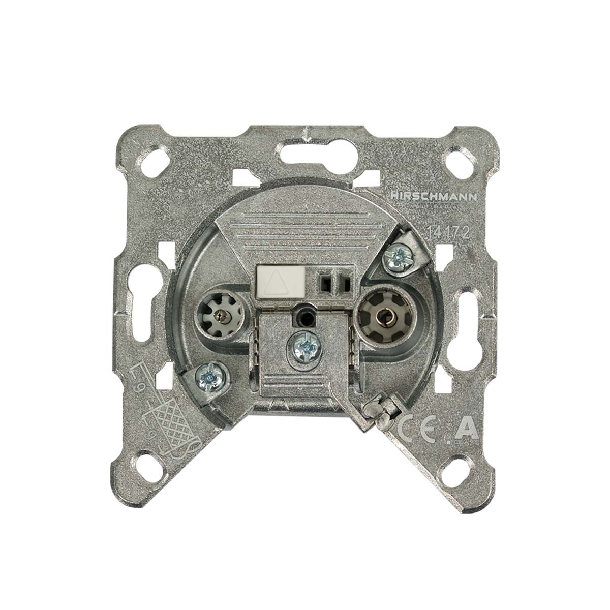 CATV Wall socket 30 dB 2 Outputs Metal