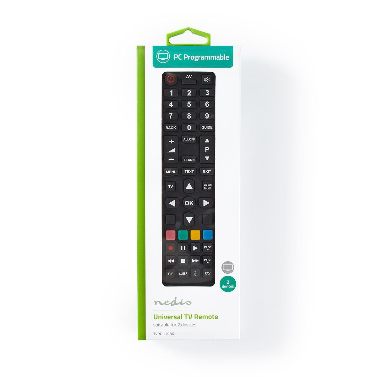 Telecomando universale | Programmabile | 2 unità | Layout trasparen...