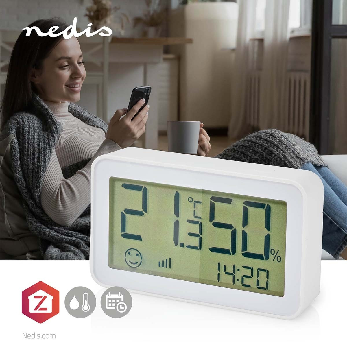 SmartLife Climate Sensor | Zigbee 3.0 | Battery powered | Android™ ...