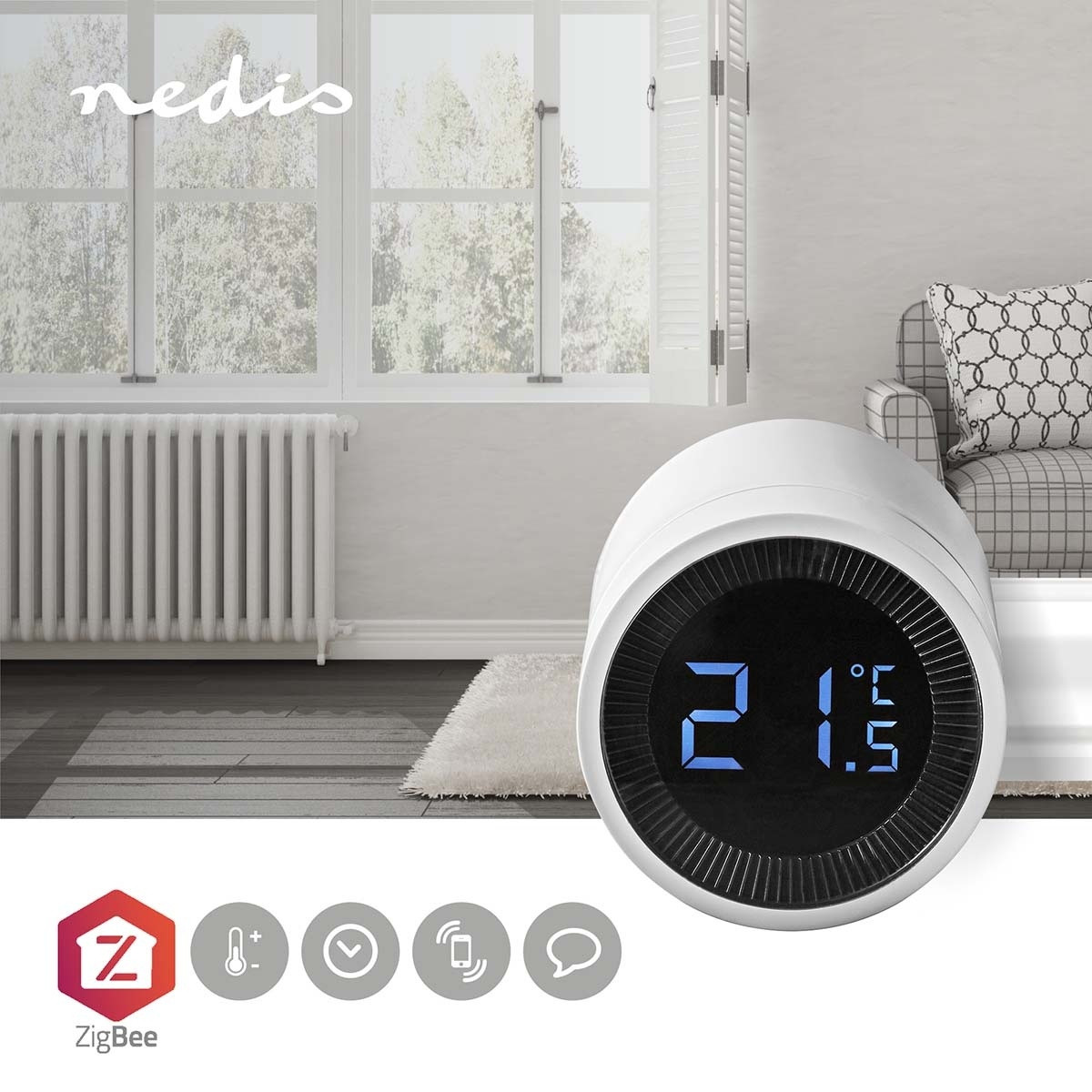 SmartLife Radiator Control | Zigbee 3.0 | Battery powered | LCD | A...