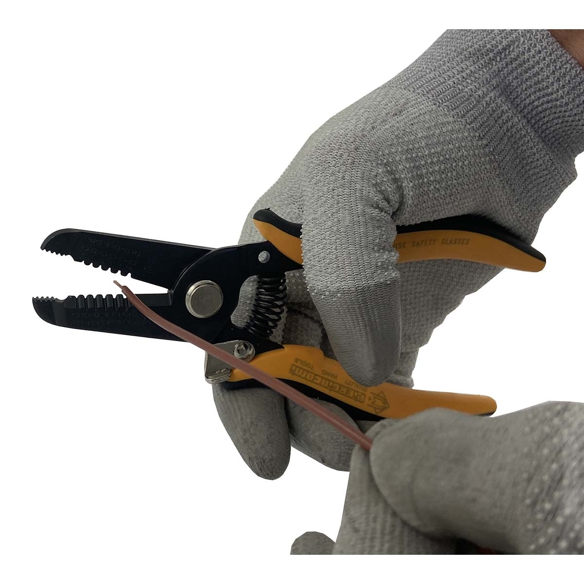 Scissors, wire stripper, pliers in one tool