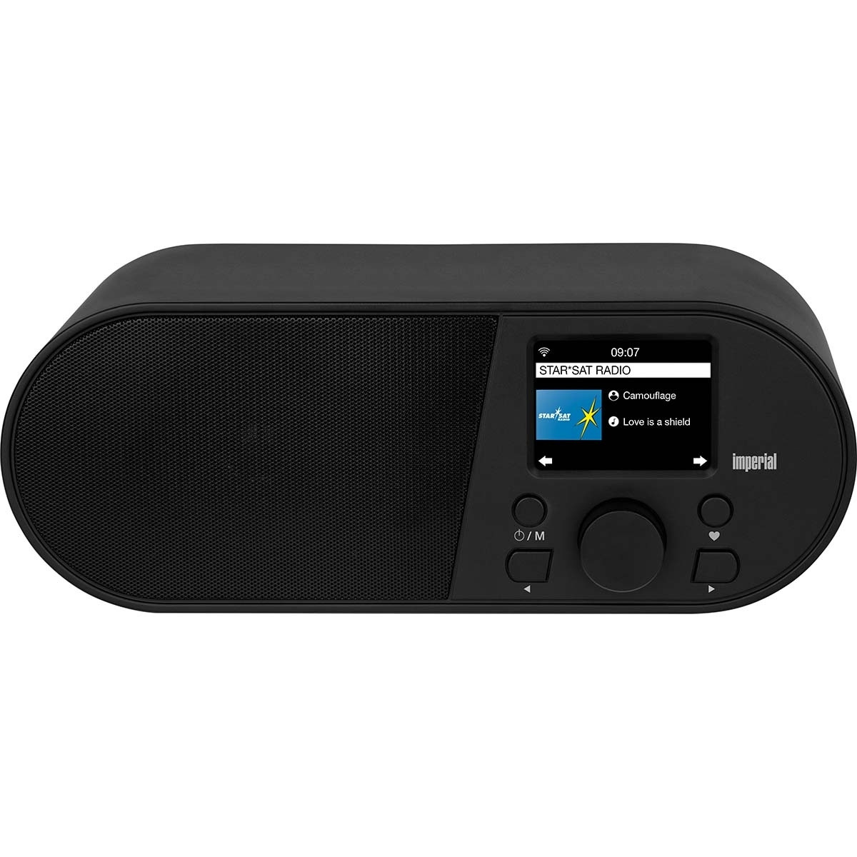 Rádio Internet i105 WLAN com display colorido de 2,4 polegadas Preto