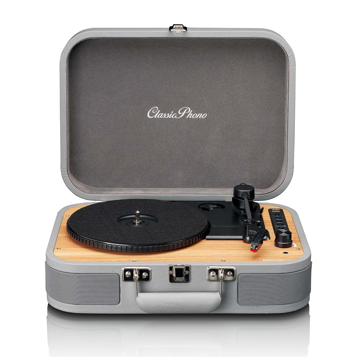Toca-discos com Bluetooth® e reprodutor/gravador USB