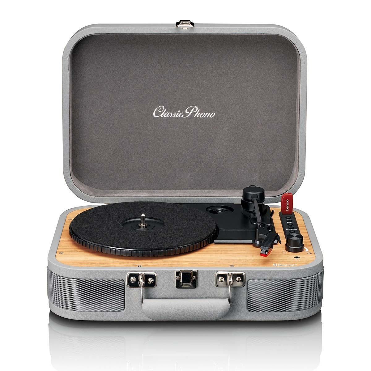 Toca-discos com Bluetooth® e reprodutor/gravador USB
