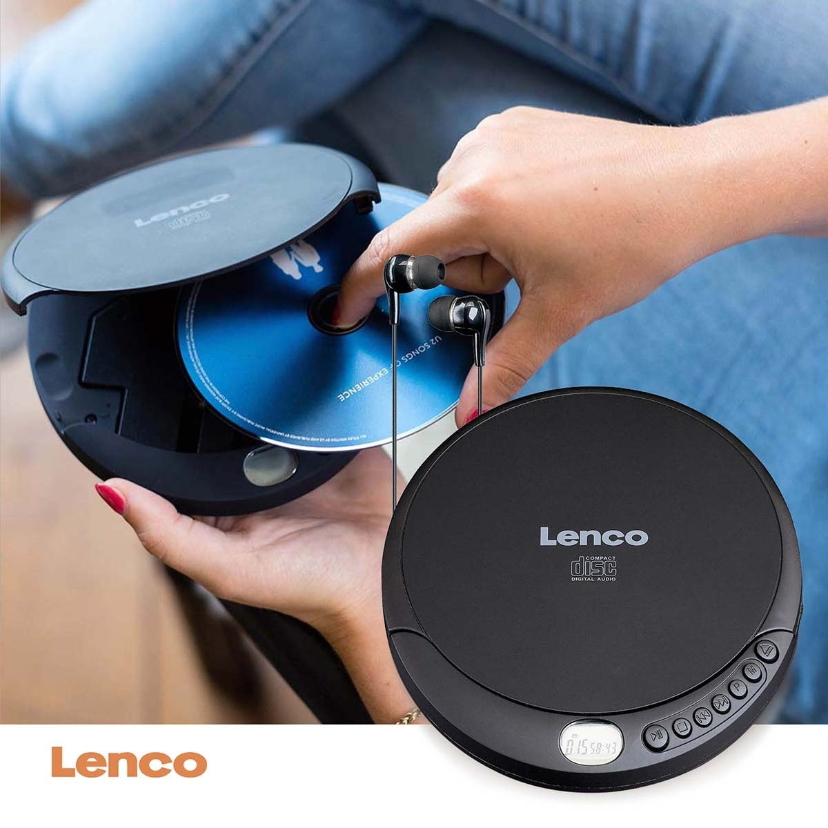 Portable CD player with charge function