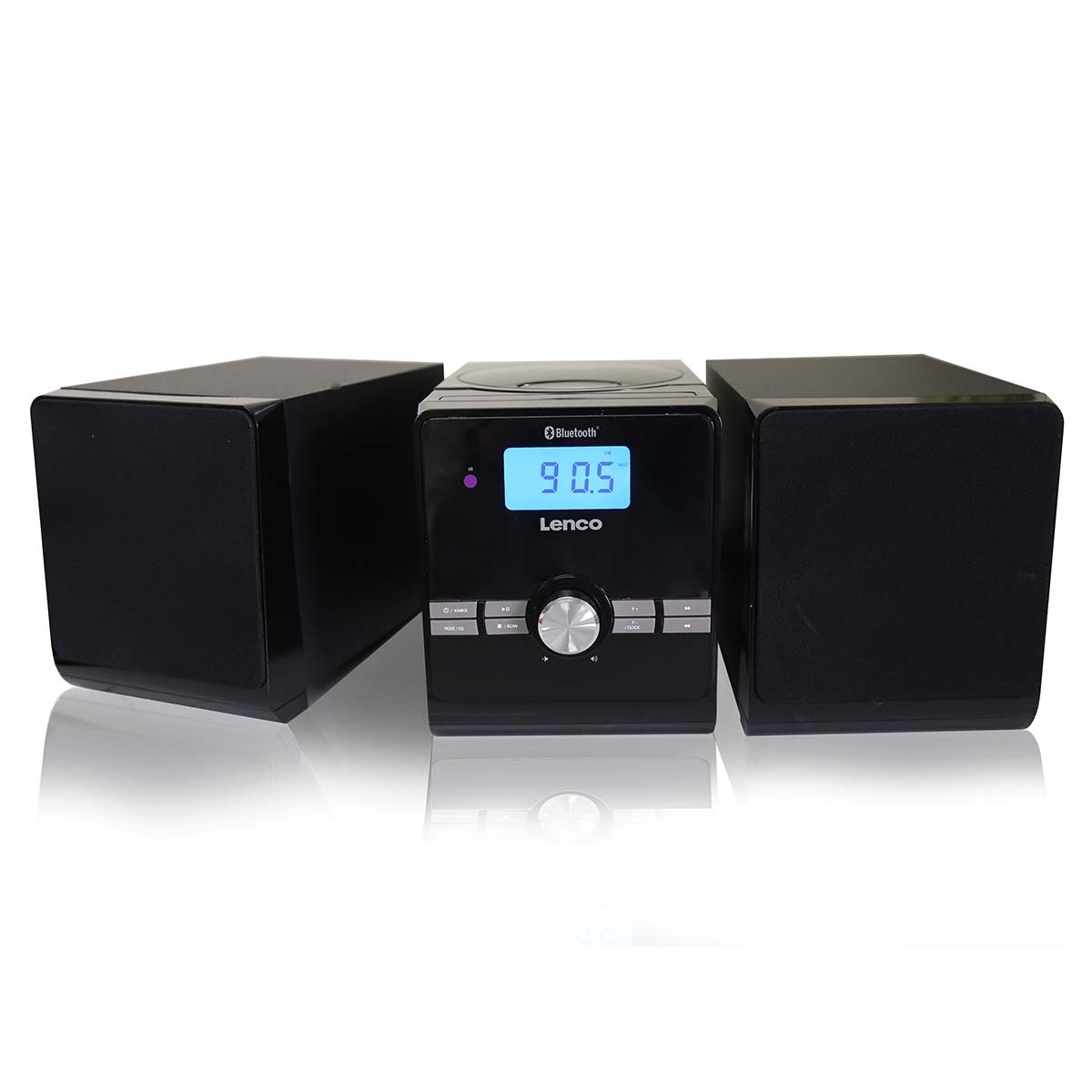 Micro set with CD/MP3 Bluetooth USB Remote Control Black