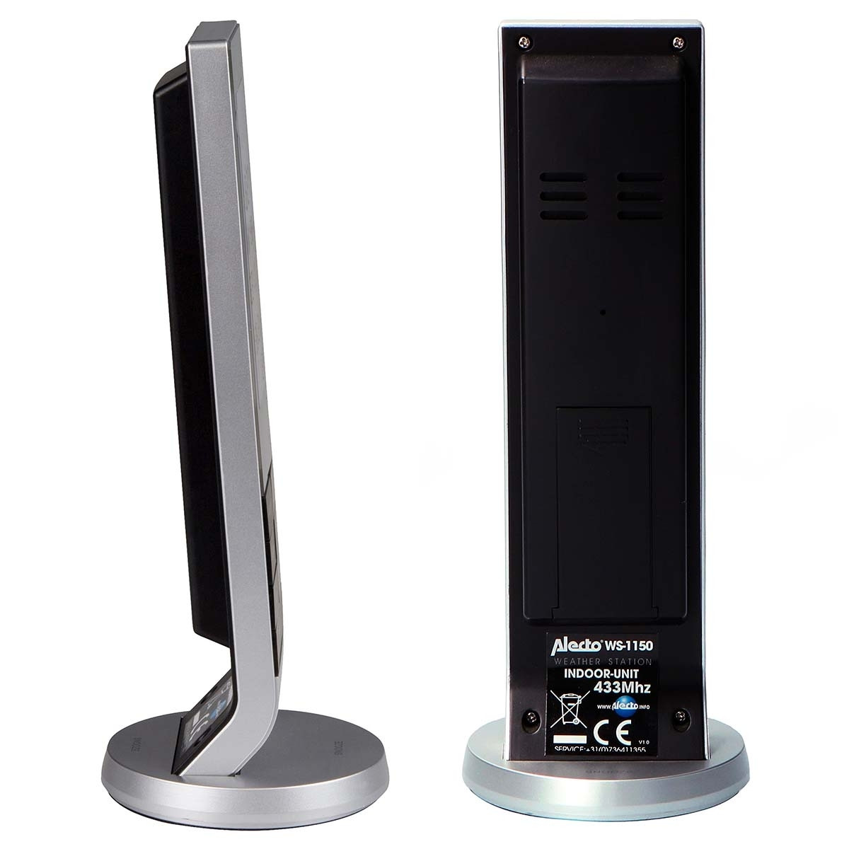 Weather station with wireless sensor Black / Silver