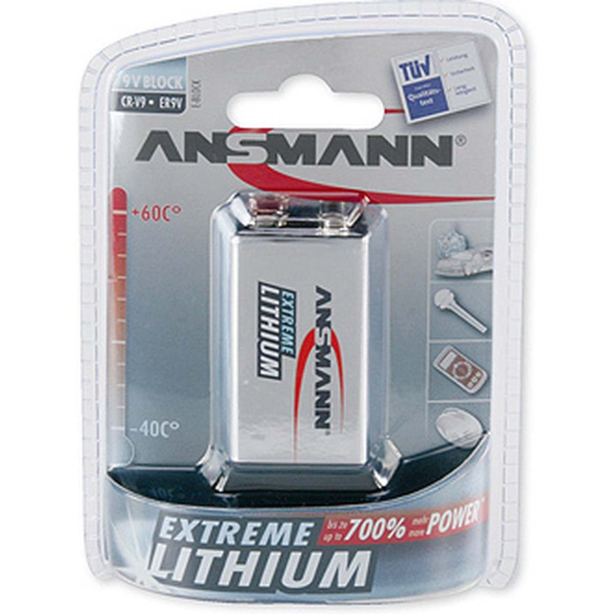 9V Extreme Lithium battery
