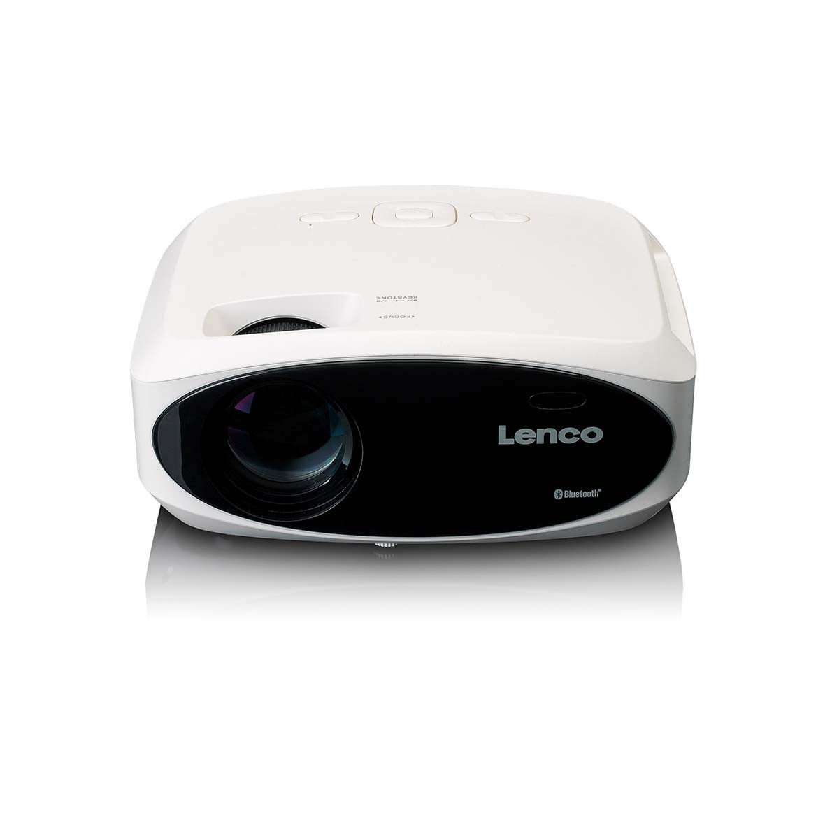 Projetor LCD Full HD 1080P com Bluetooth Branco