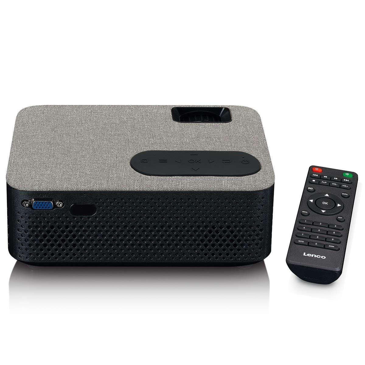 Projetor LCD HD 720P com Bluetooth Cinza
