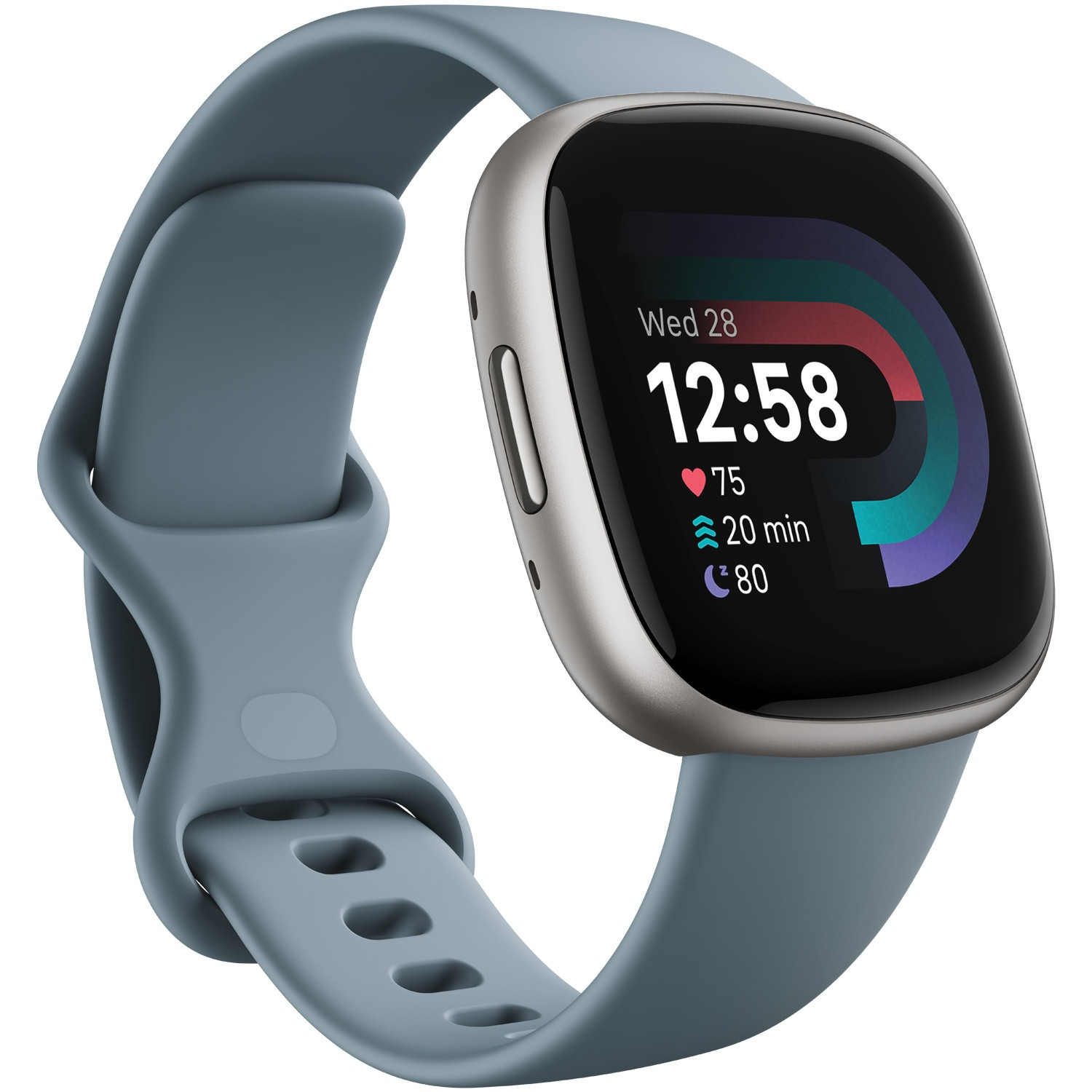 Versa 4, Wasserfallblau/Platin