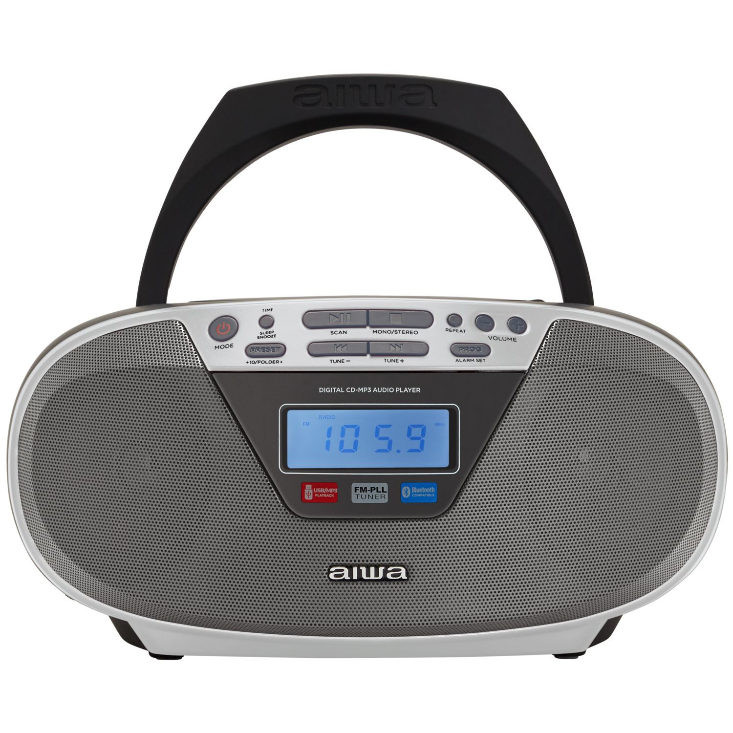 Radio con lettore CD e Bluetooth Silver