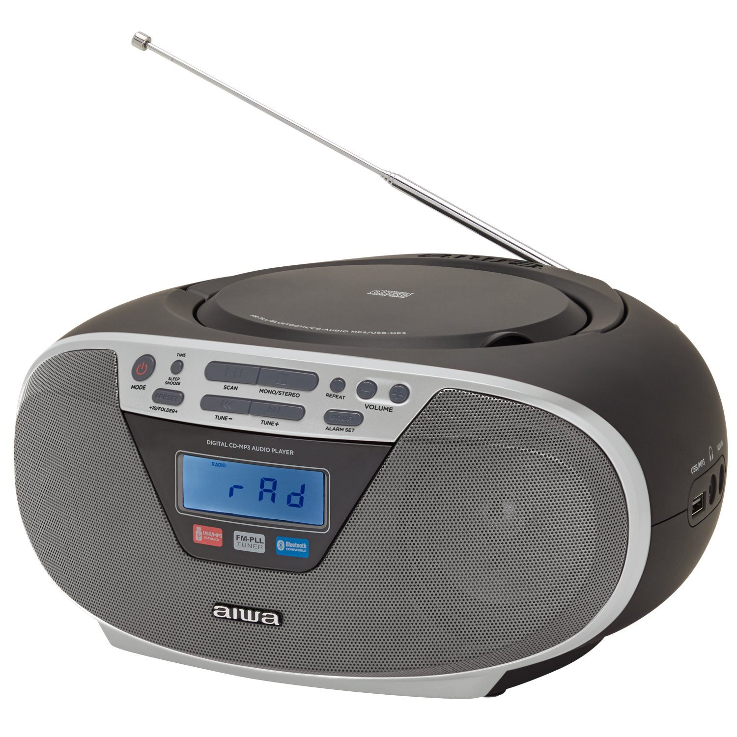 Rádio s CD prehrávačom a Bluetooth Silver
