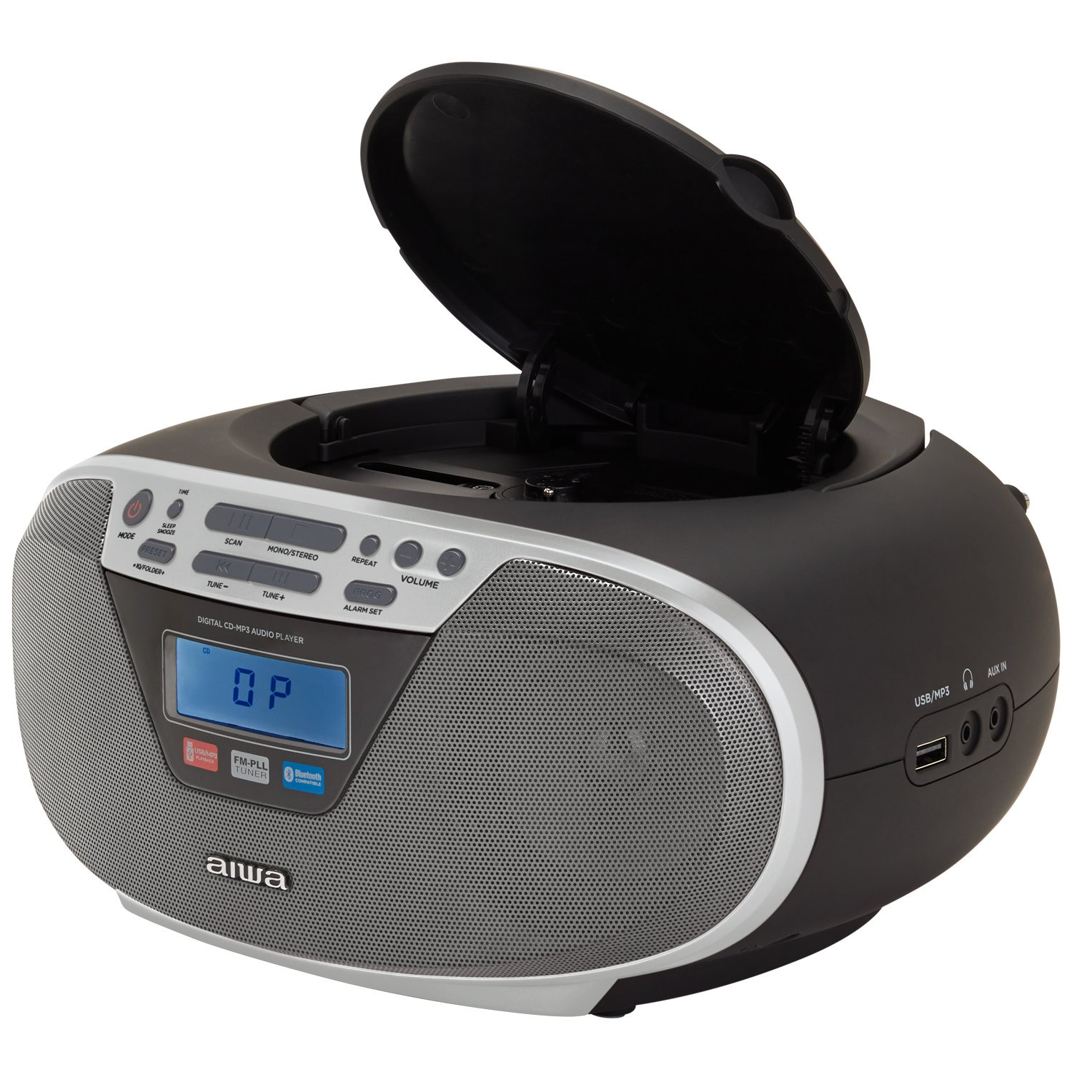Radio mit CD-Player und Bluetooth Silber
