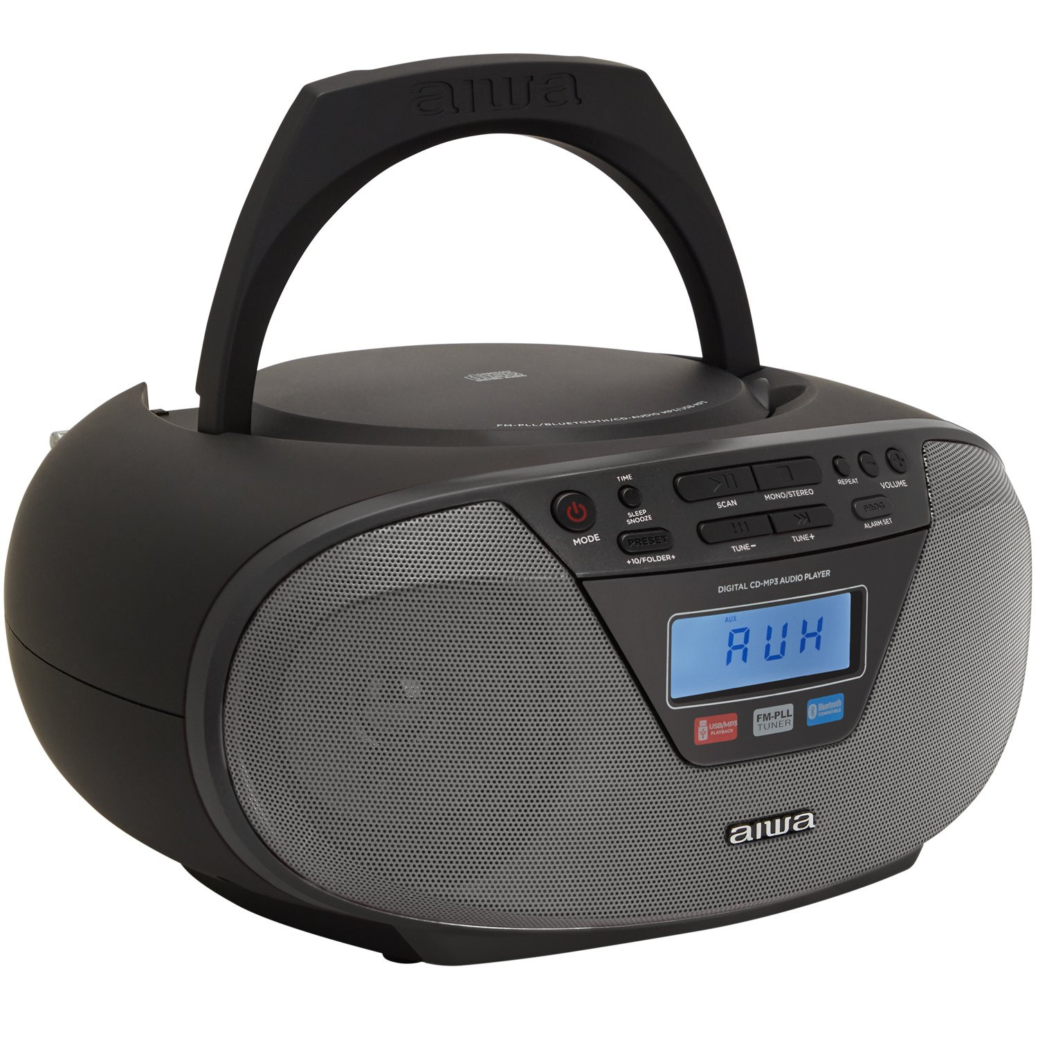 Radio mit CD-Player und Bluetooth Schwarz