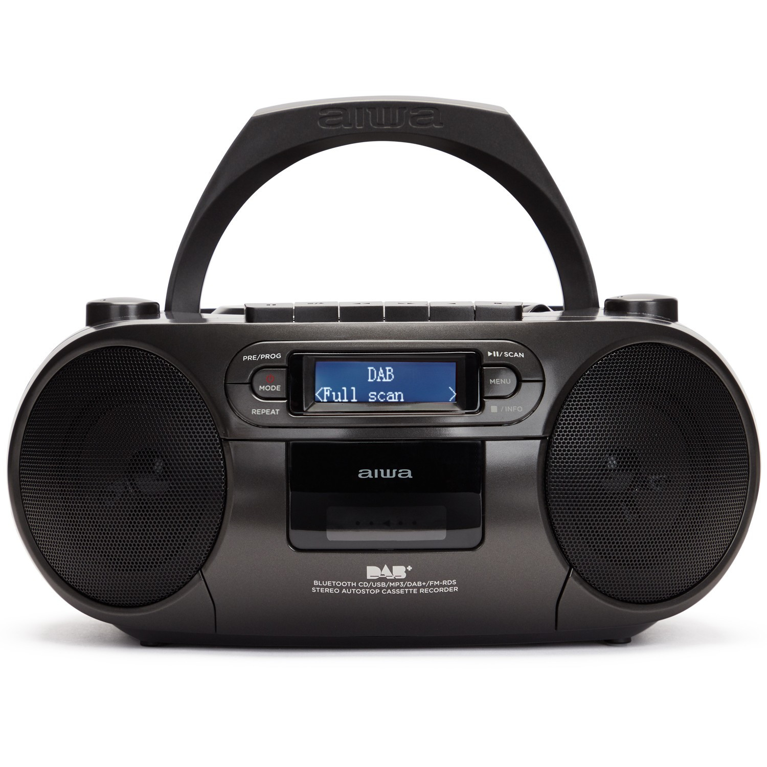 Radio con lettore CD, cassetta e Bluetooth nera