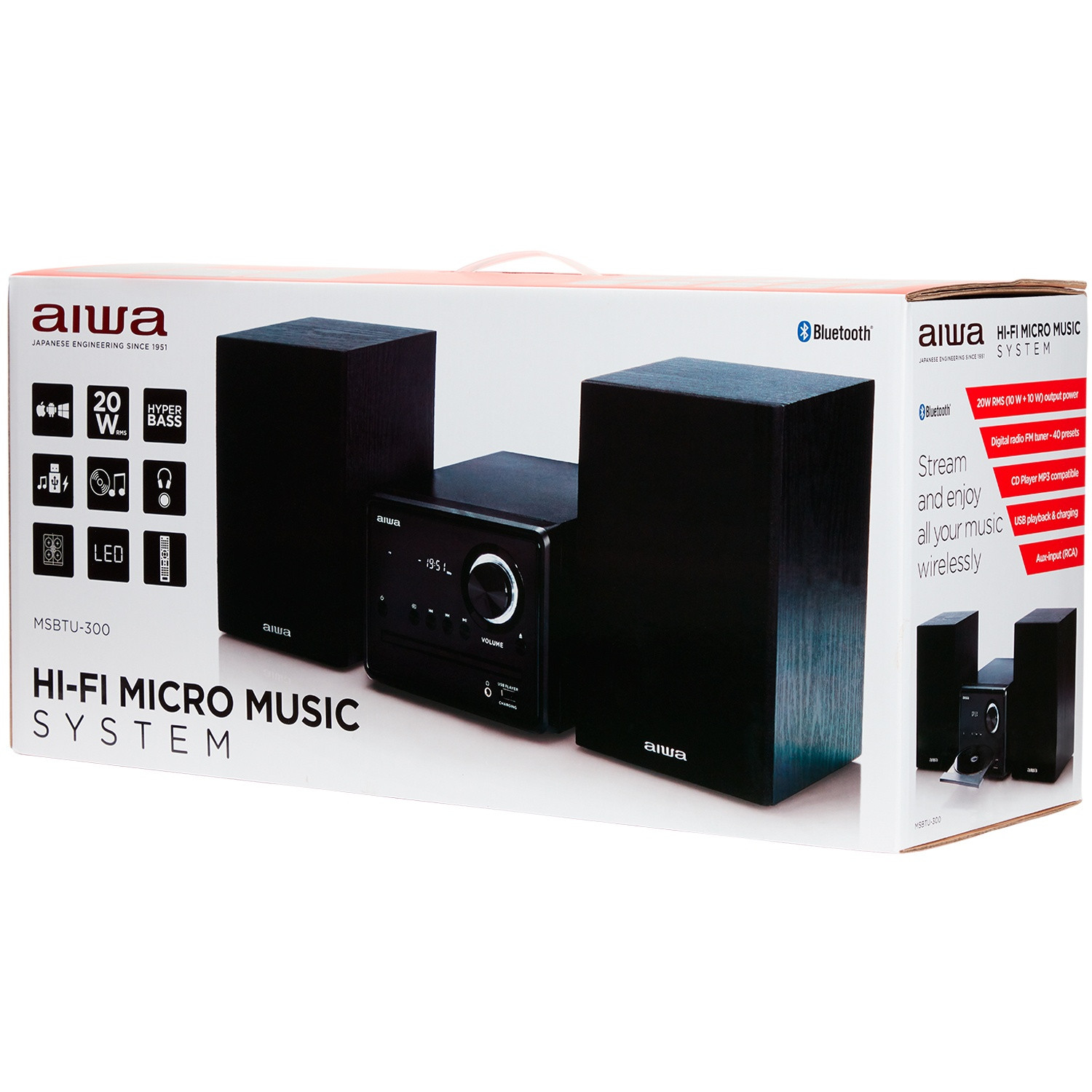 Hifi Micro-stereosysteem met Bluetooth