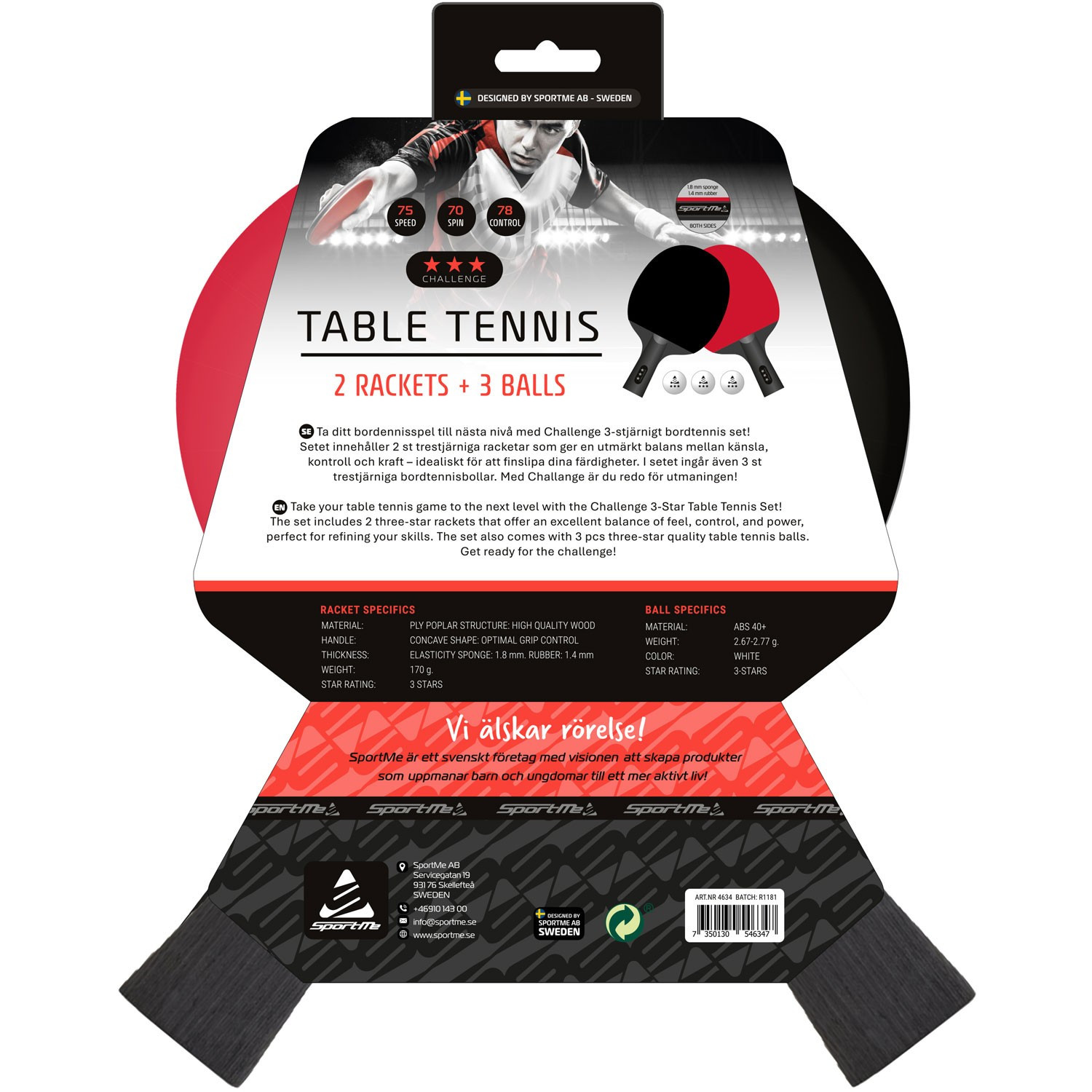 Set da ping pong