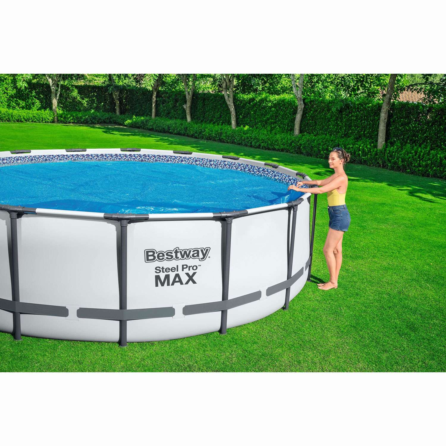 Flowclear Solar-Poolabdeckung 3,56 m