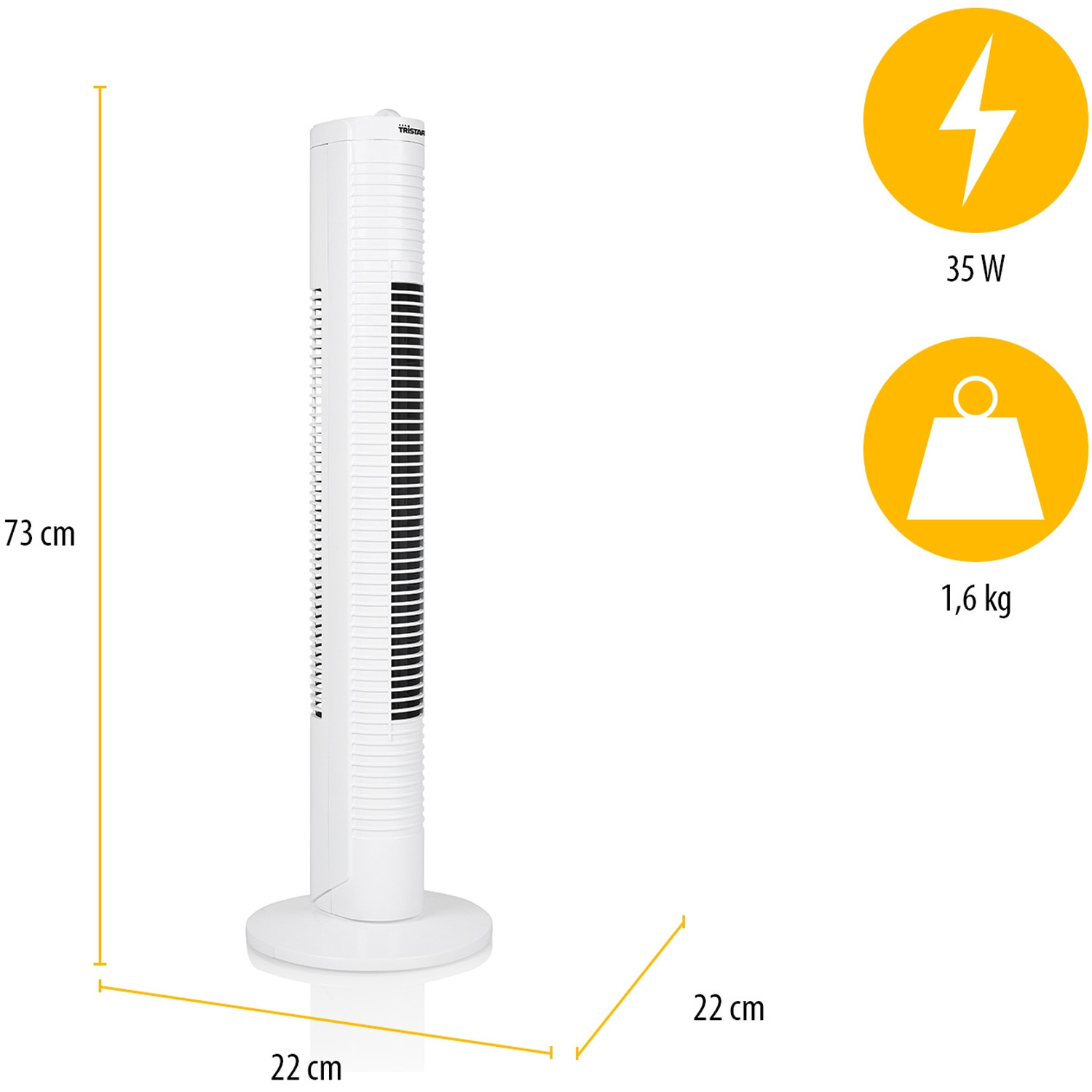 Kolomventilator met timer