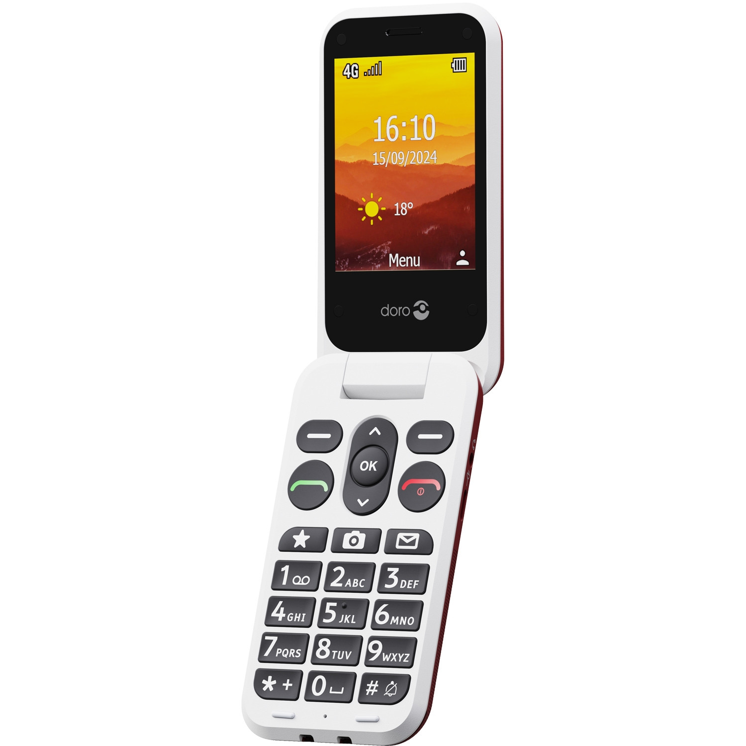 Leva L21, rojo/blanco