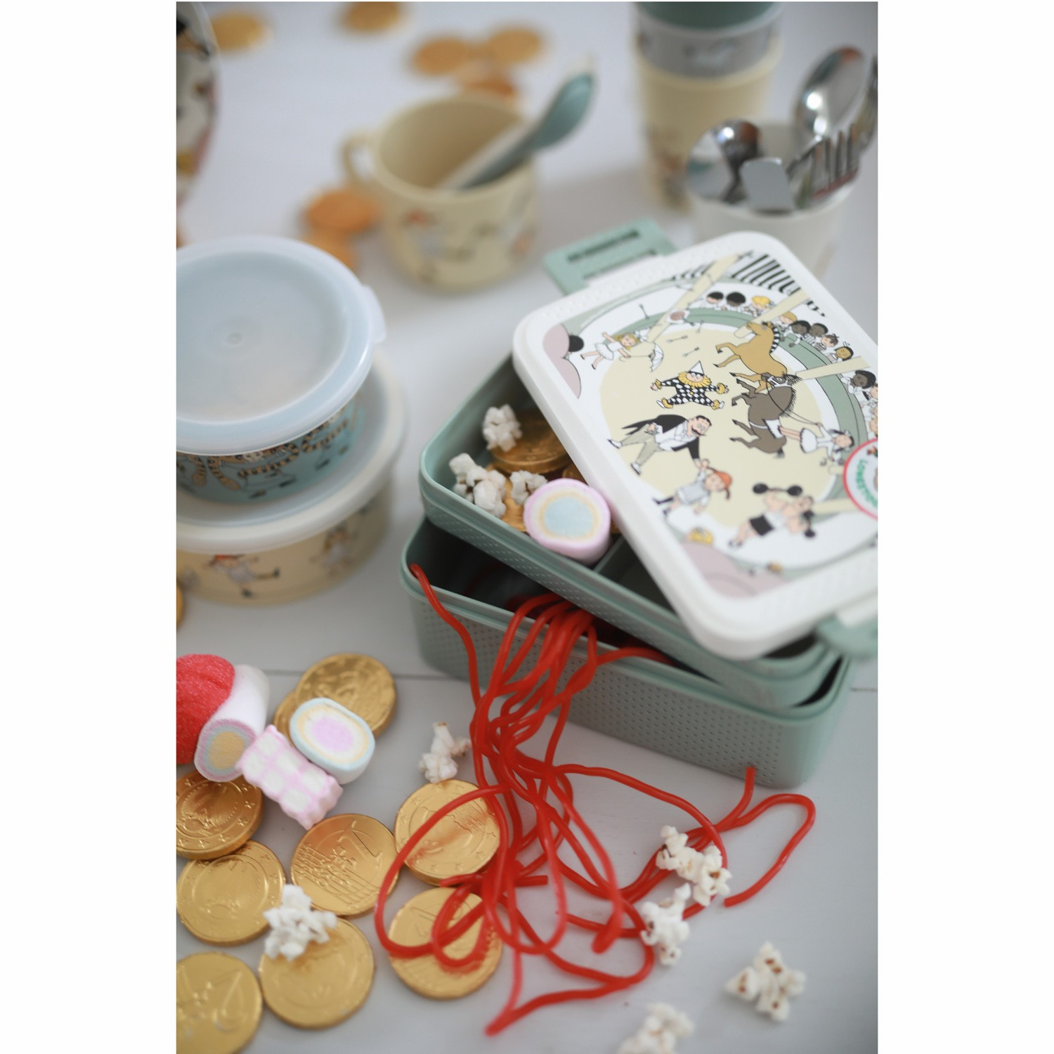 Pippi Circus, Lunchbox, grün