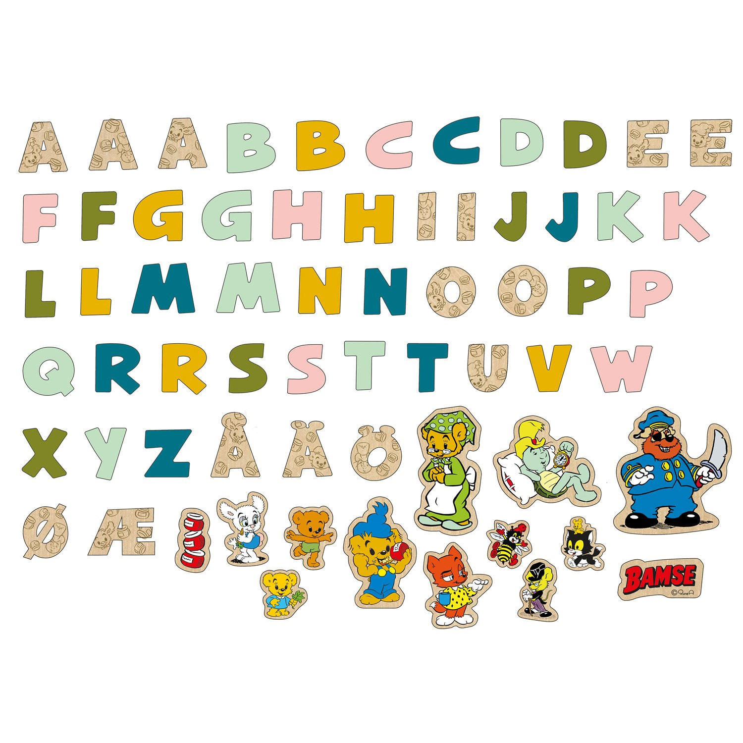 Letras e figuras magnéticas