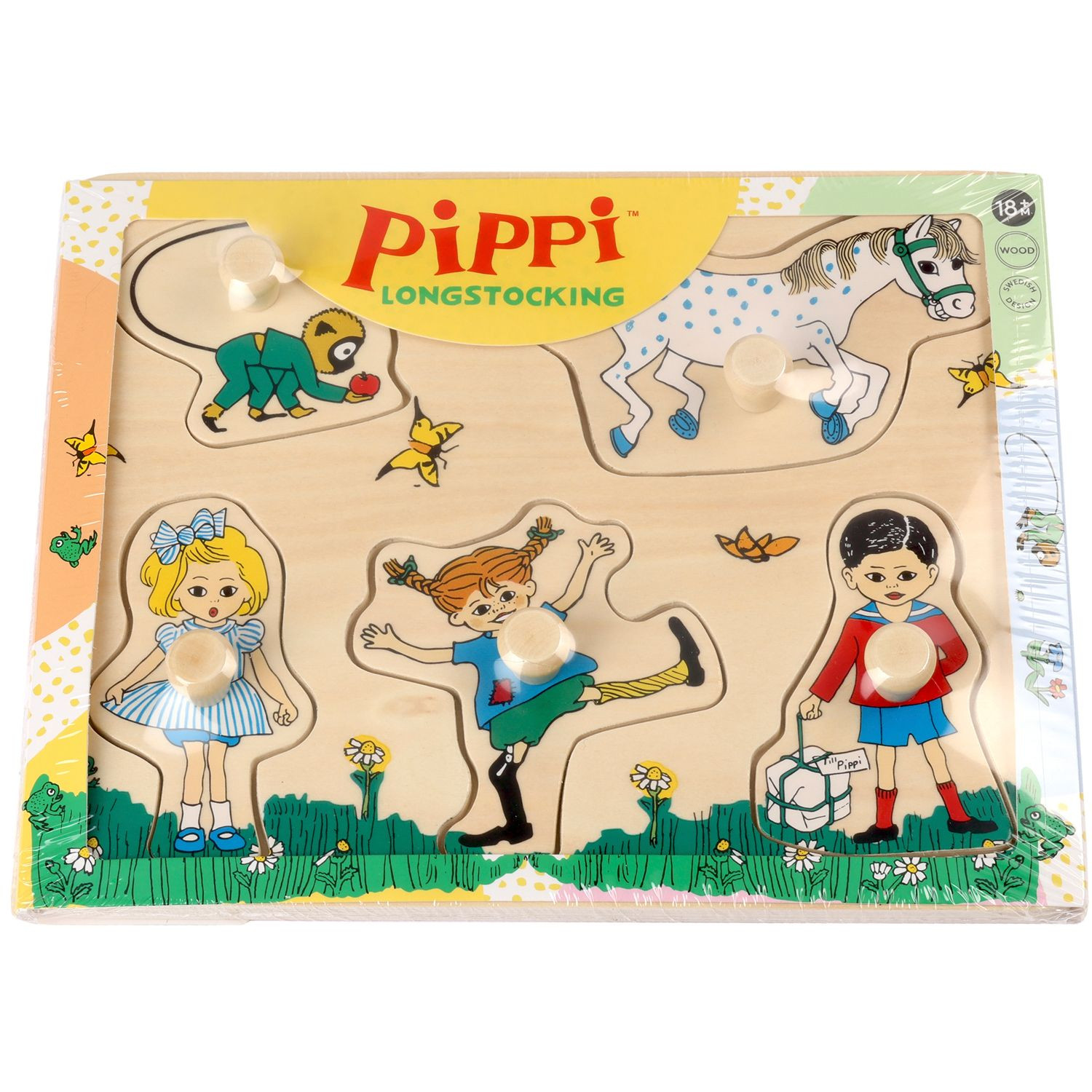 Pippi Puzzle com botões 5 peças