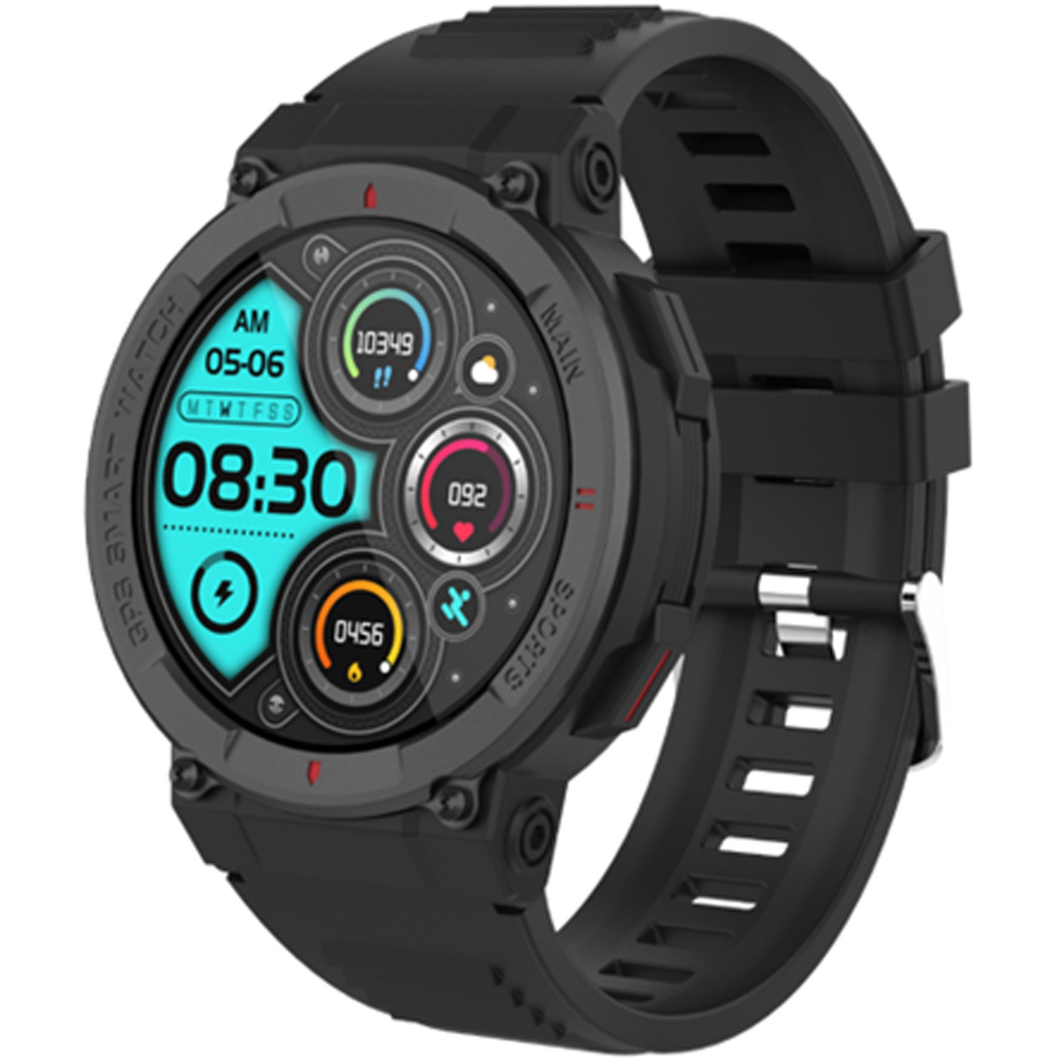 Smartwatch Bluetooth con GPS Nero