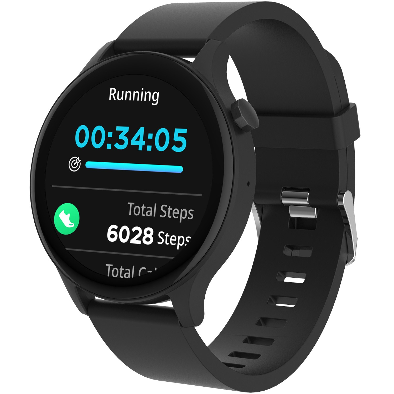 Bluetooth-Smartwatch Schwarz