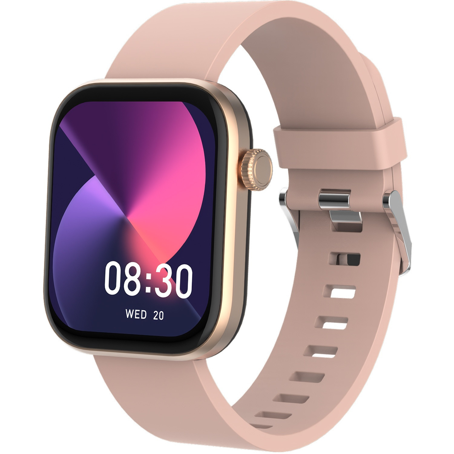 Smartwatch Bluetooth AMOLED rosa / beige