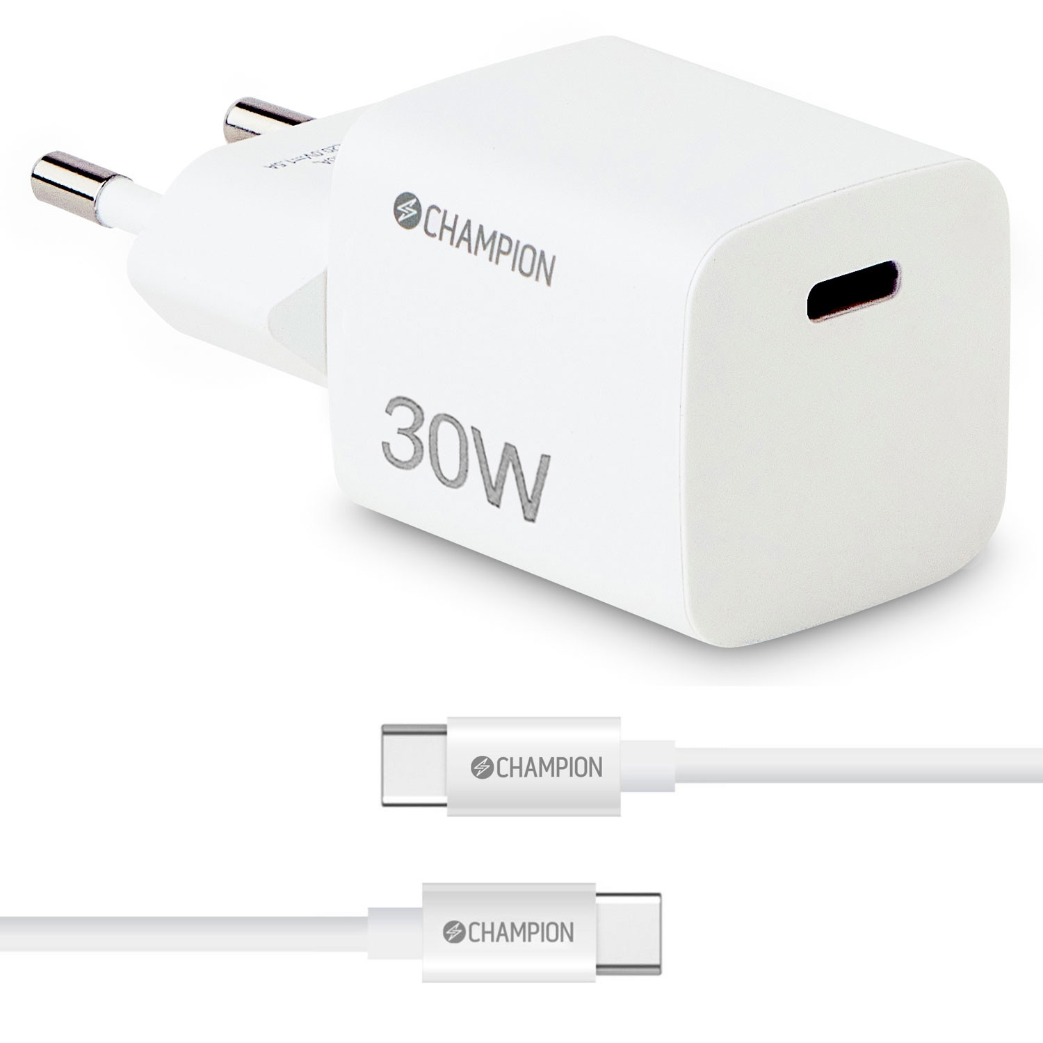 Oplader 30W + USB-C Kabel Wit
