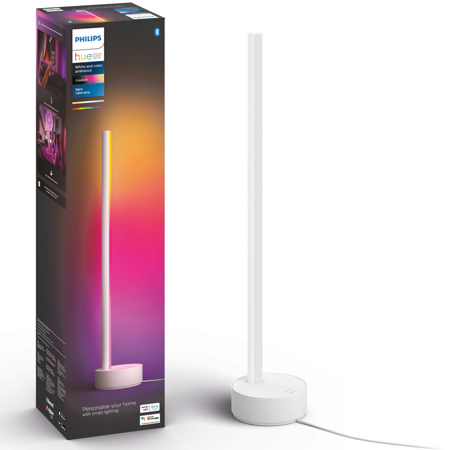 Lampe de table Gradient Signe Wh/Couleur Blanc