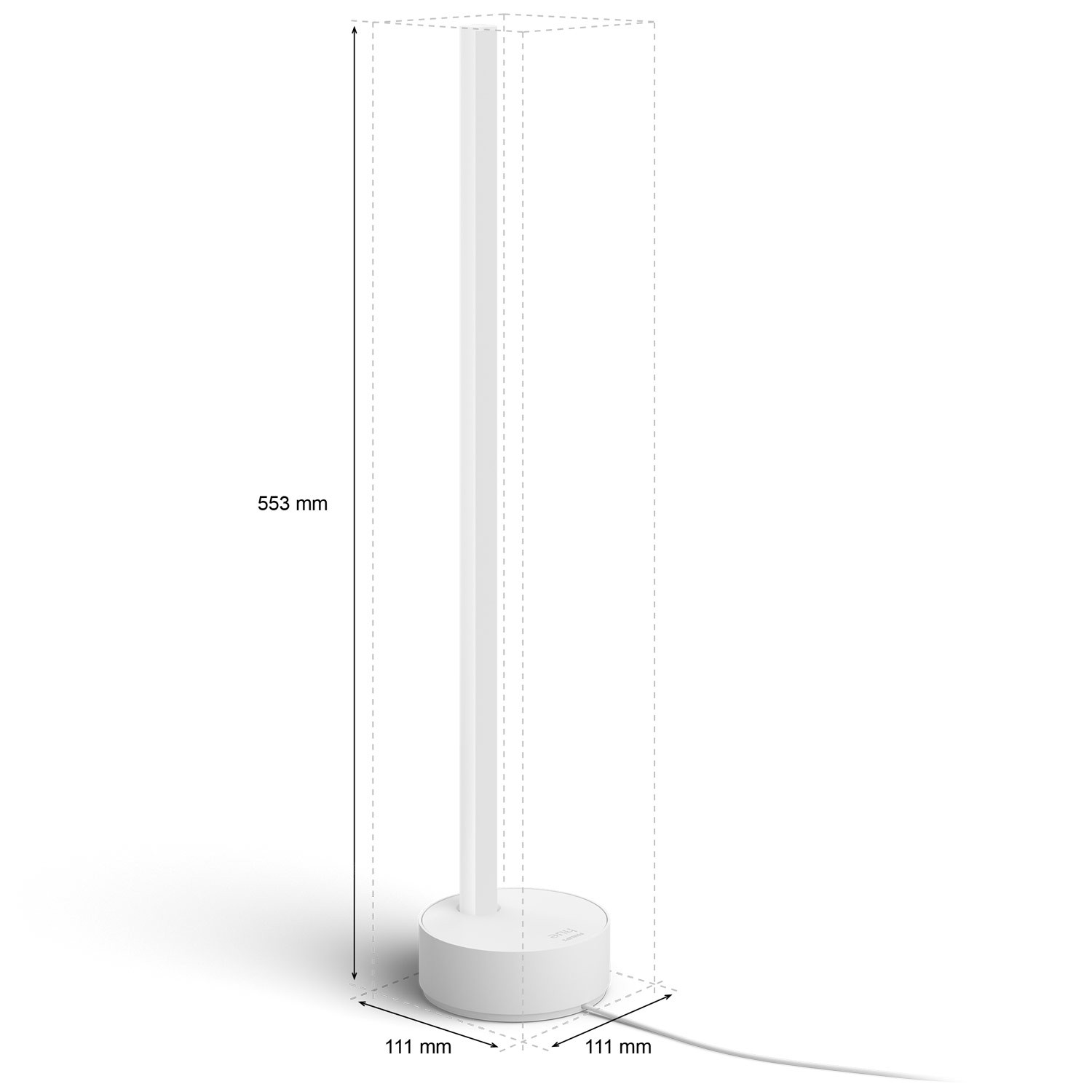 Candeeiro de mesa Gradient Signe C/Cor Branco