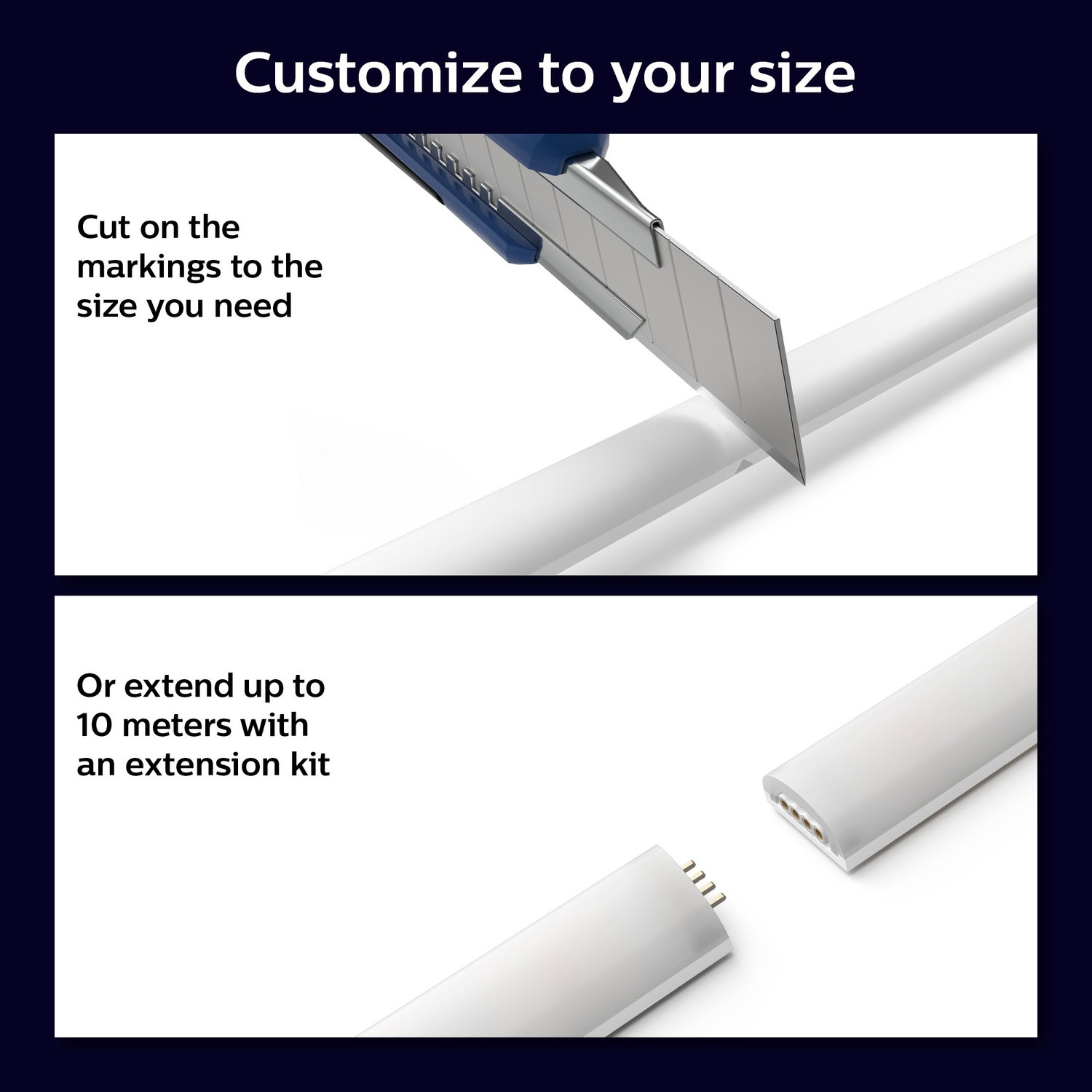 Gradient Lightstrip Wit/Kleur Basiskit
