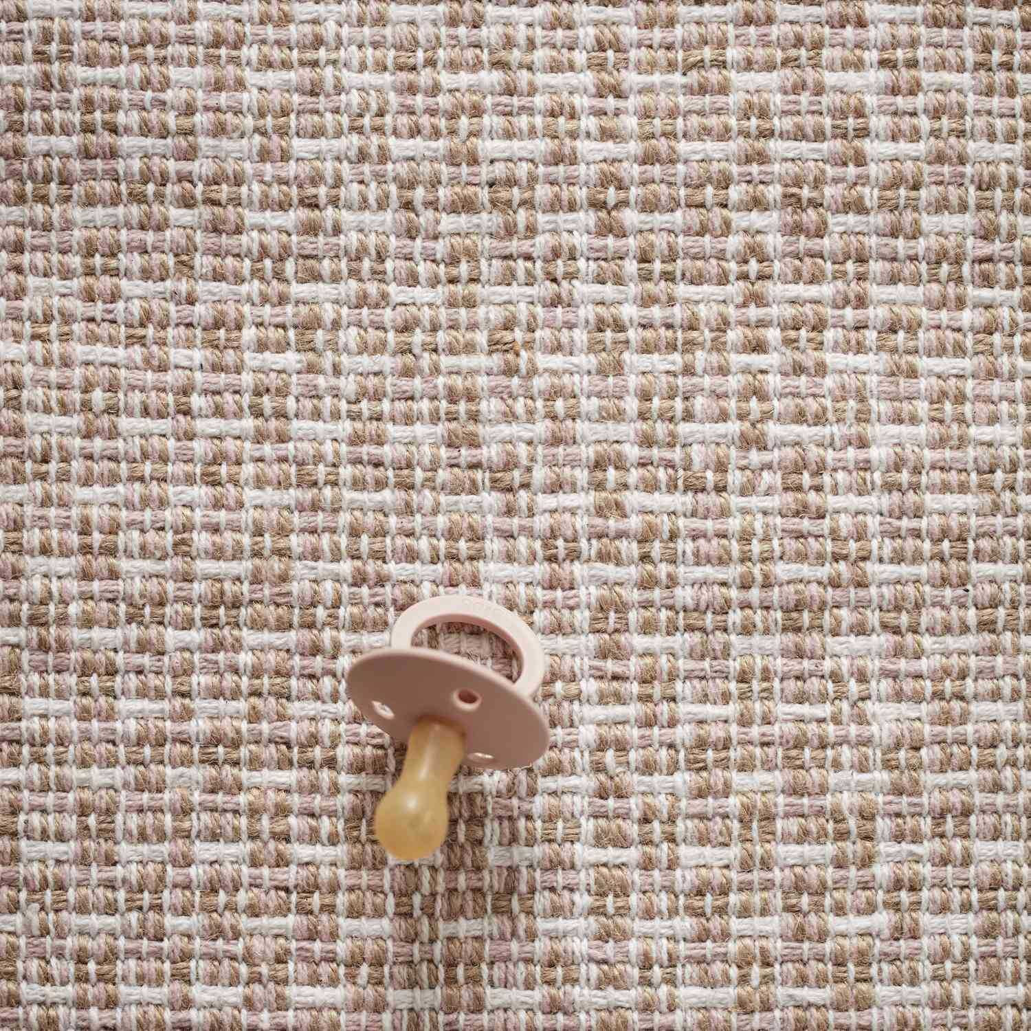 Teppich Baumwolle/Jute Rosa