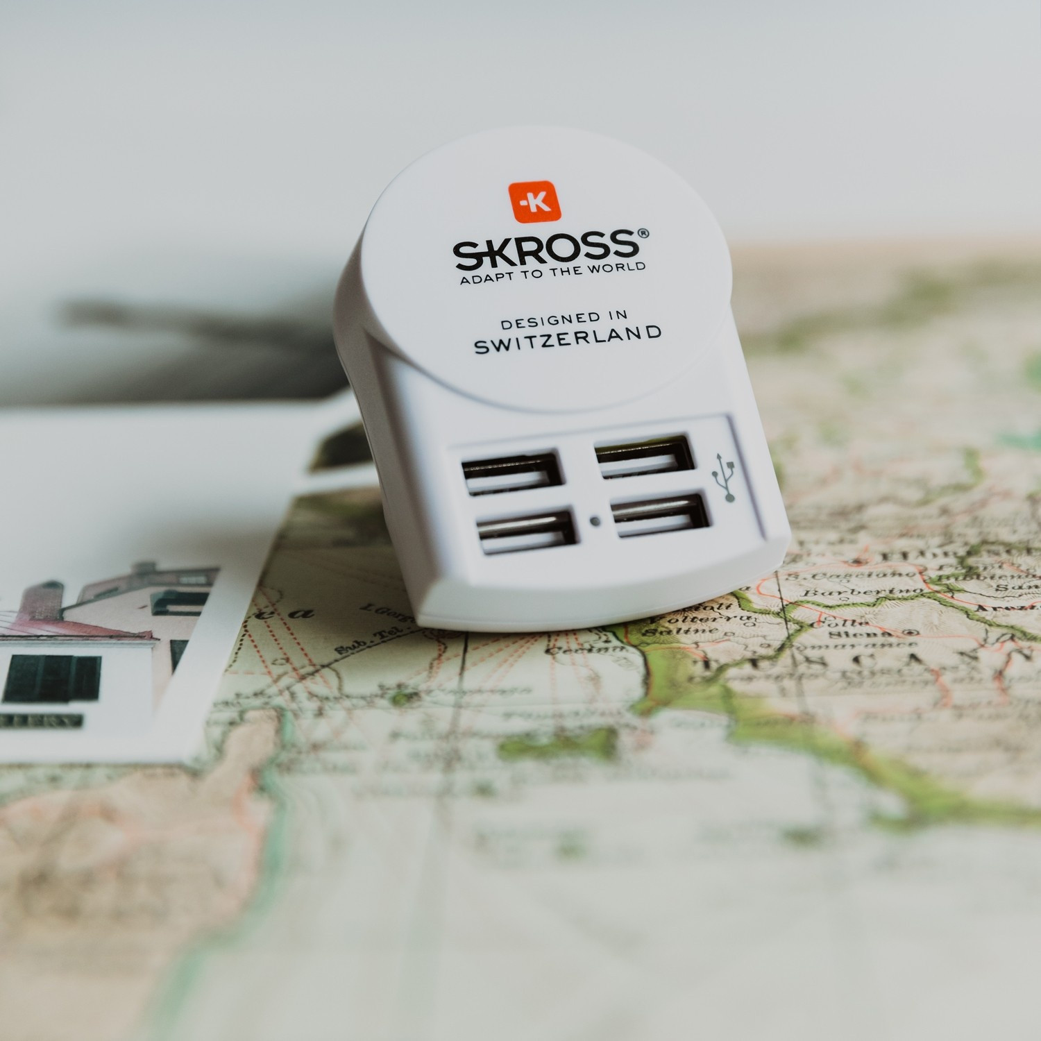 4-poorts USB-oplader EU