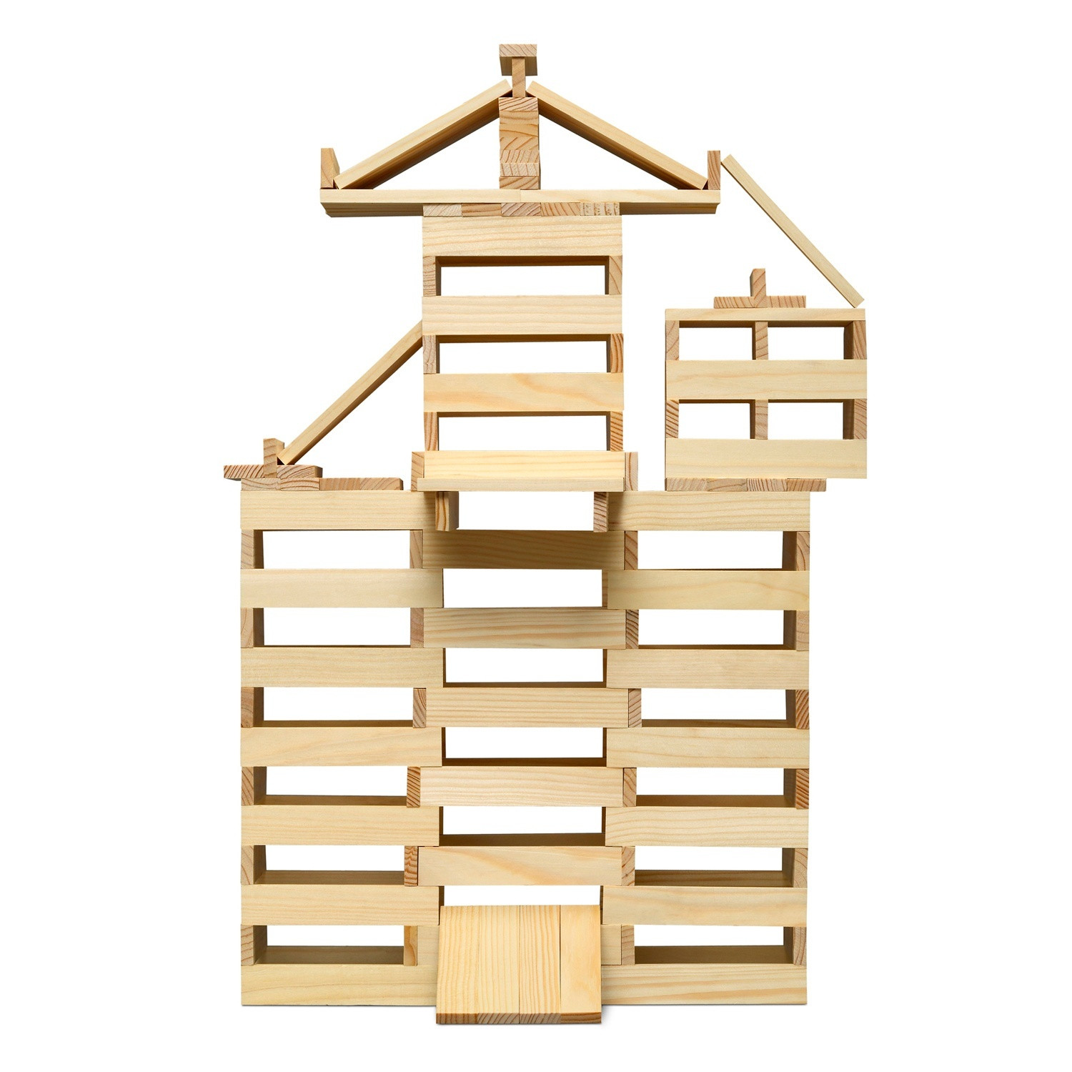Bâtons de construction 200 pcs Bois blanc