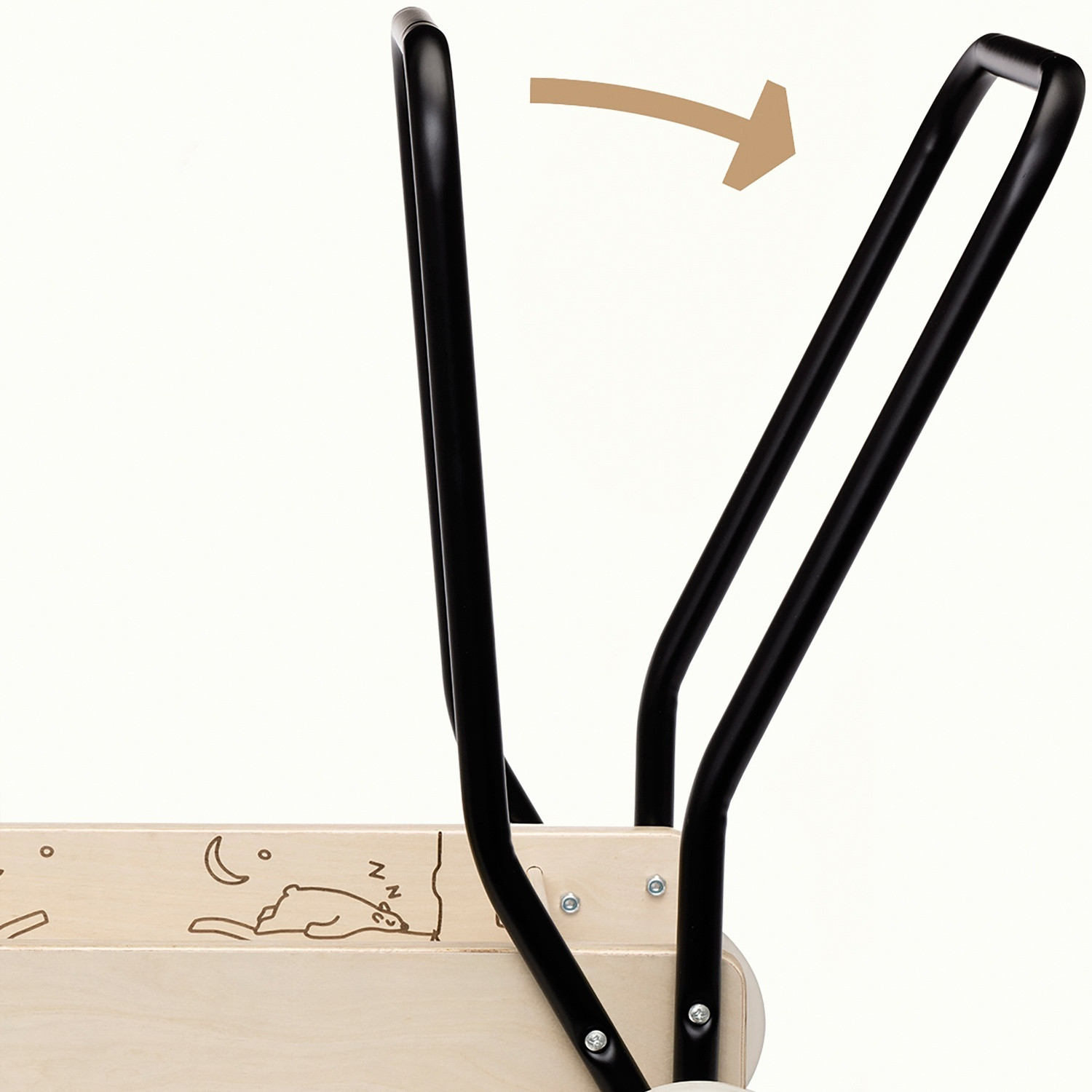 Leerloopkoets houten premium