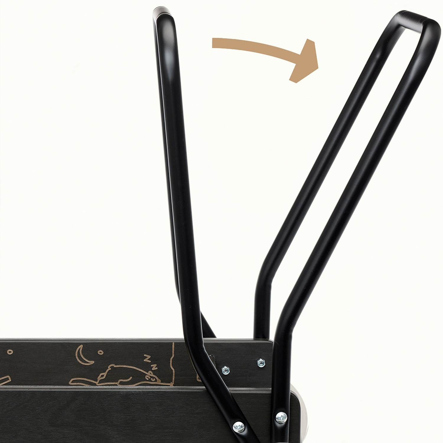 Leerloopwagen zwart premium