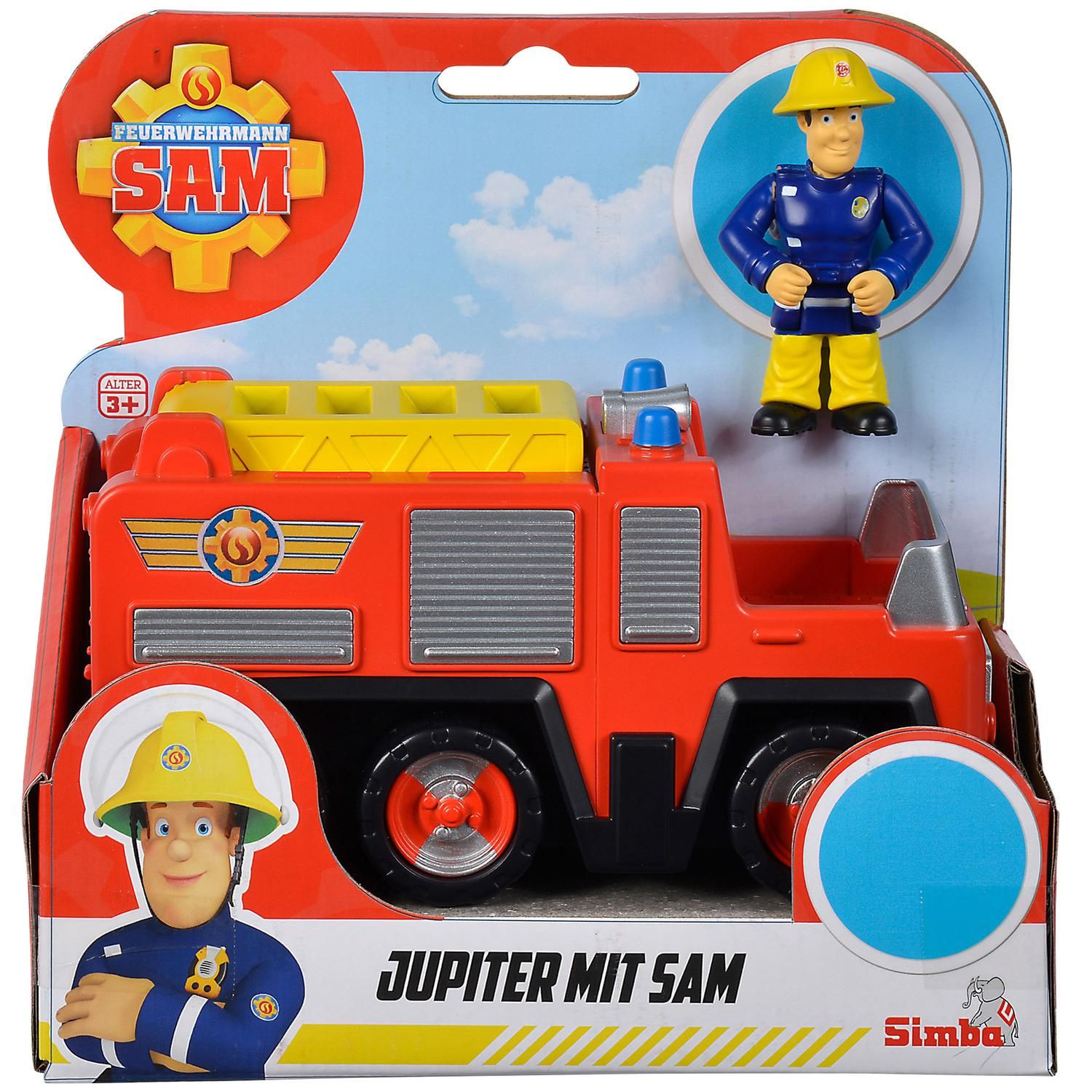 Feuerwehrmann Sam Jupiter mit Sam Figur