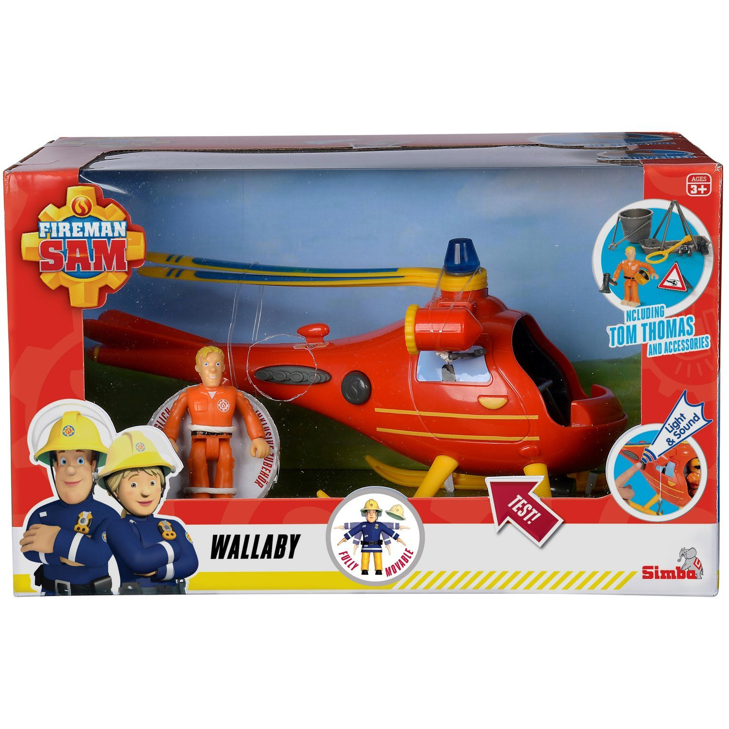 Hasič Sam Helicopter Wallaby with Fig