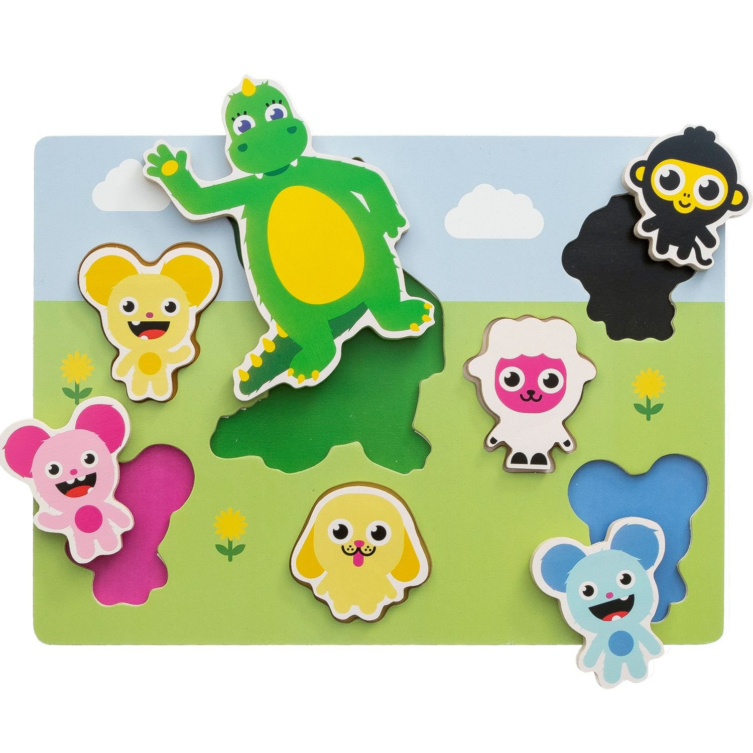 Puzzle di forme 7 pezzi 1-3 anni