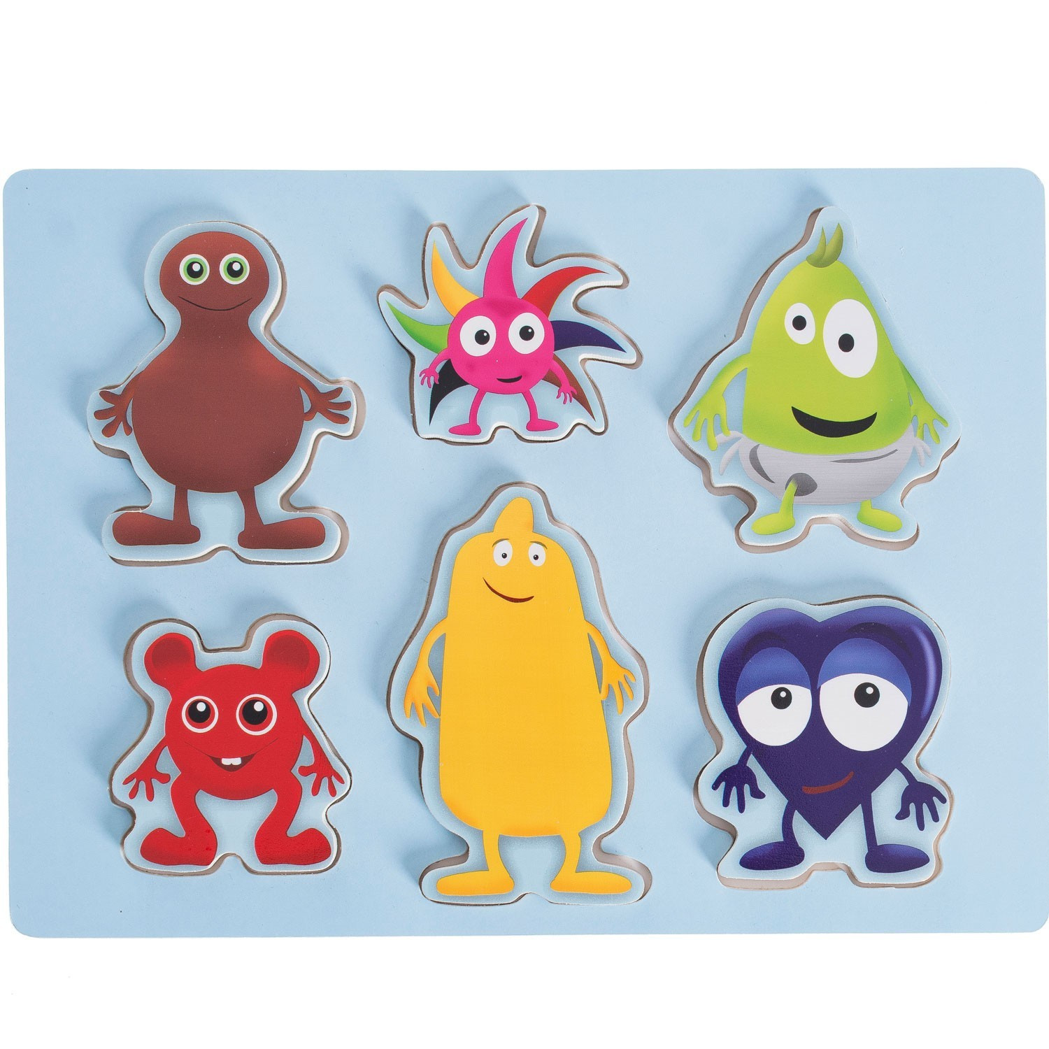 Puzzle de formes 6 figurines